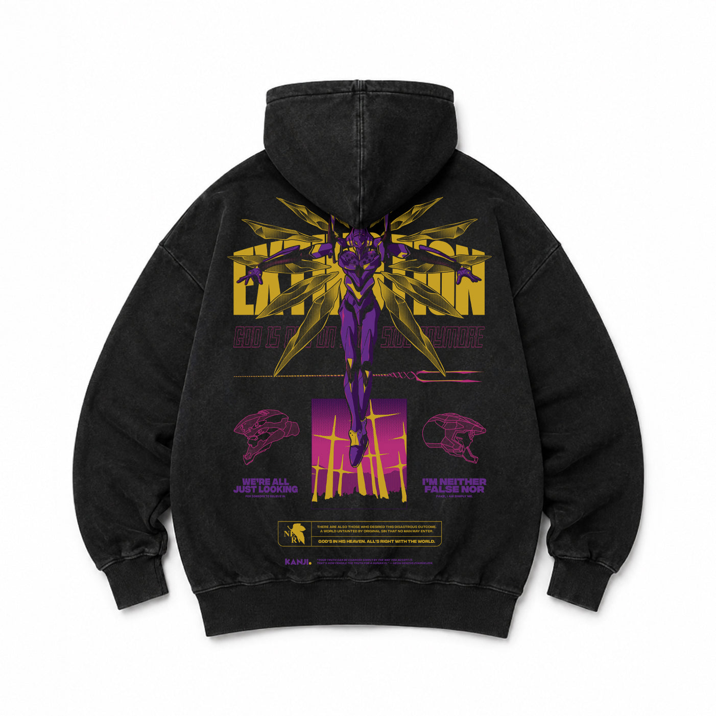 Poleron Hoodie Neon Genesis Evangelion #2