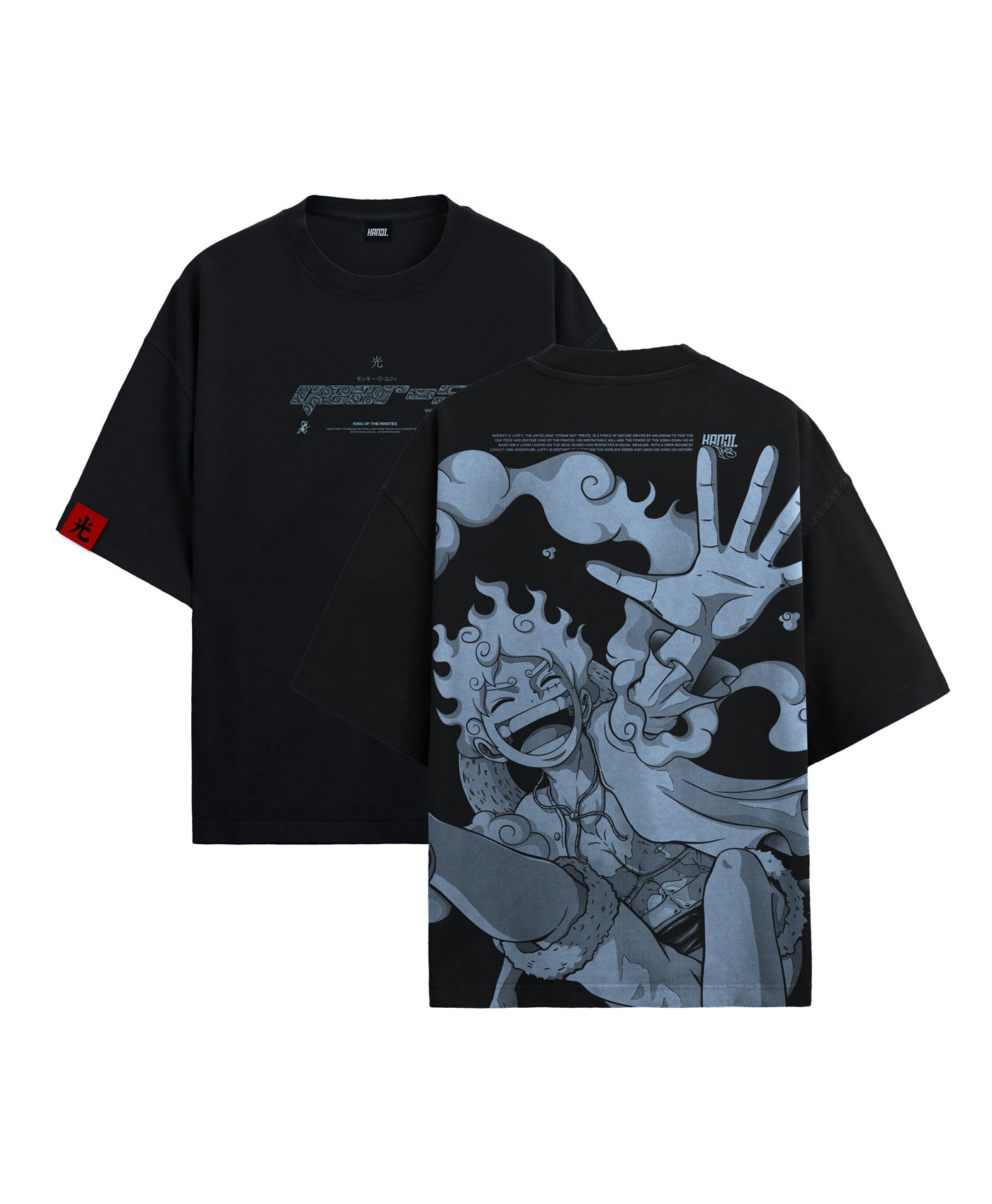 Polera Oversize Anime One Piece Luffy #color_negro
