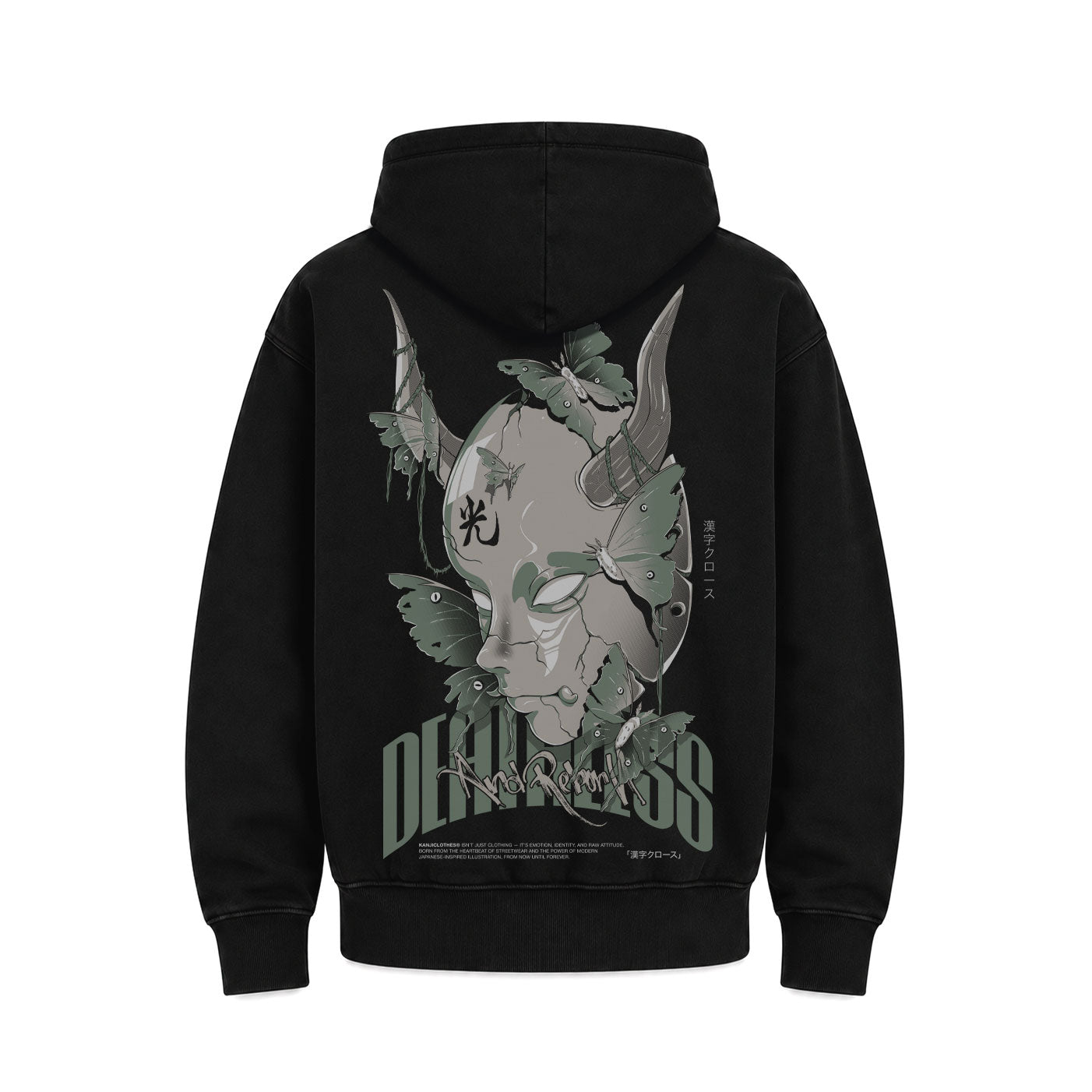 Hoodie Poleron Japones Mascara Polilla
