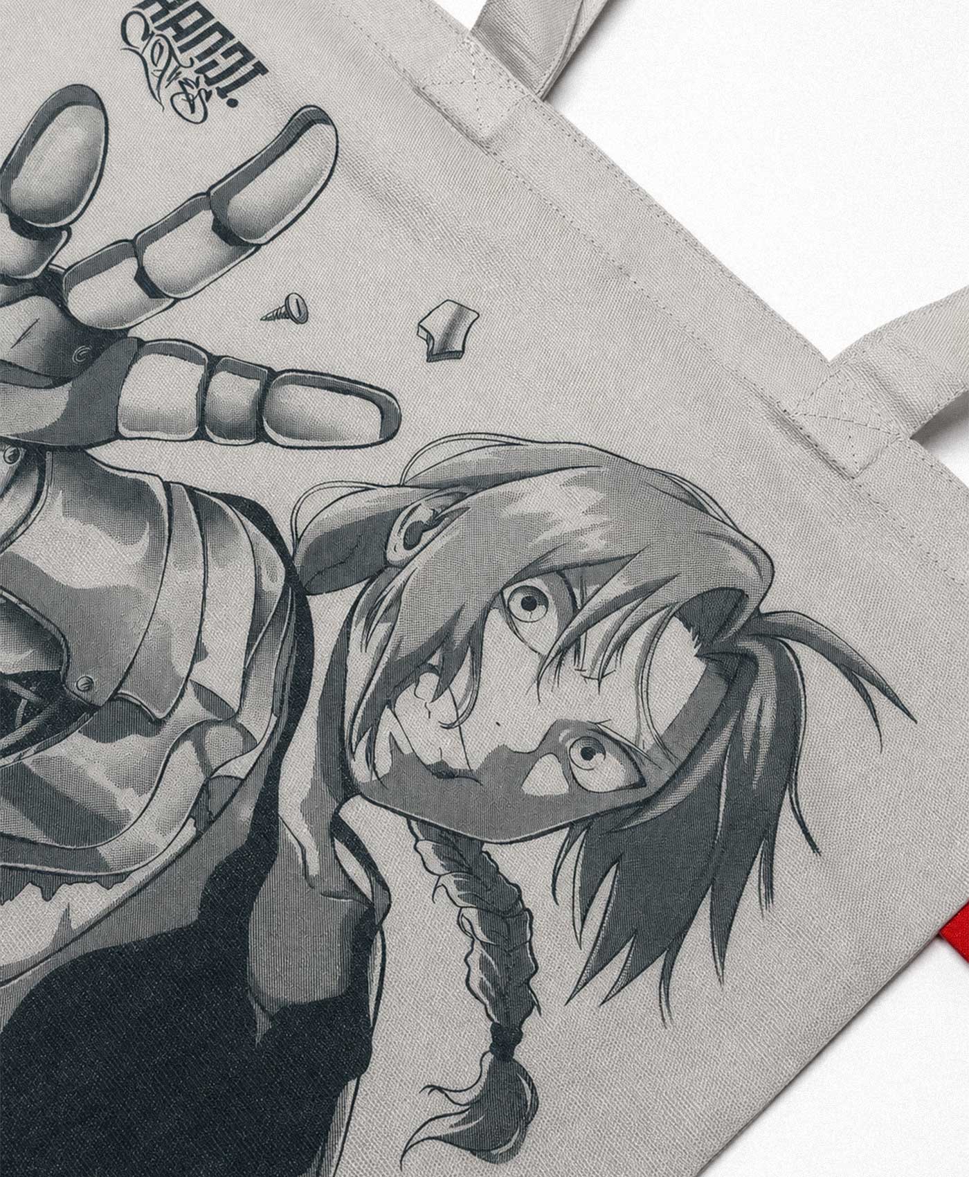 Bolso Totebag Algodón Fullmetal Alchemist Edward Elric Ed #color_gray