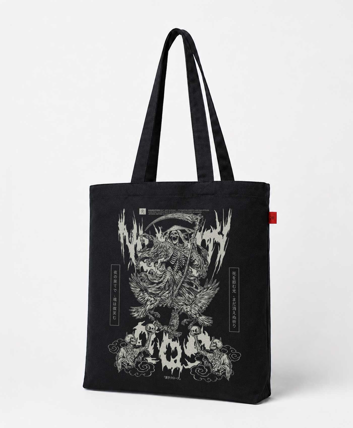 Bolso Tote Bag Japones Death Muerte #color_negro