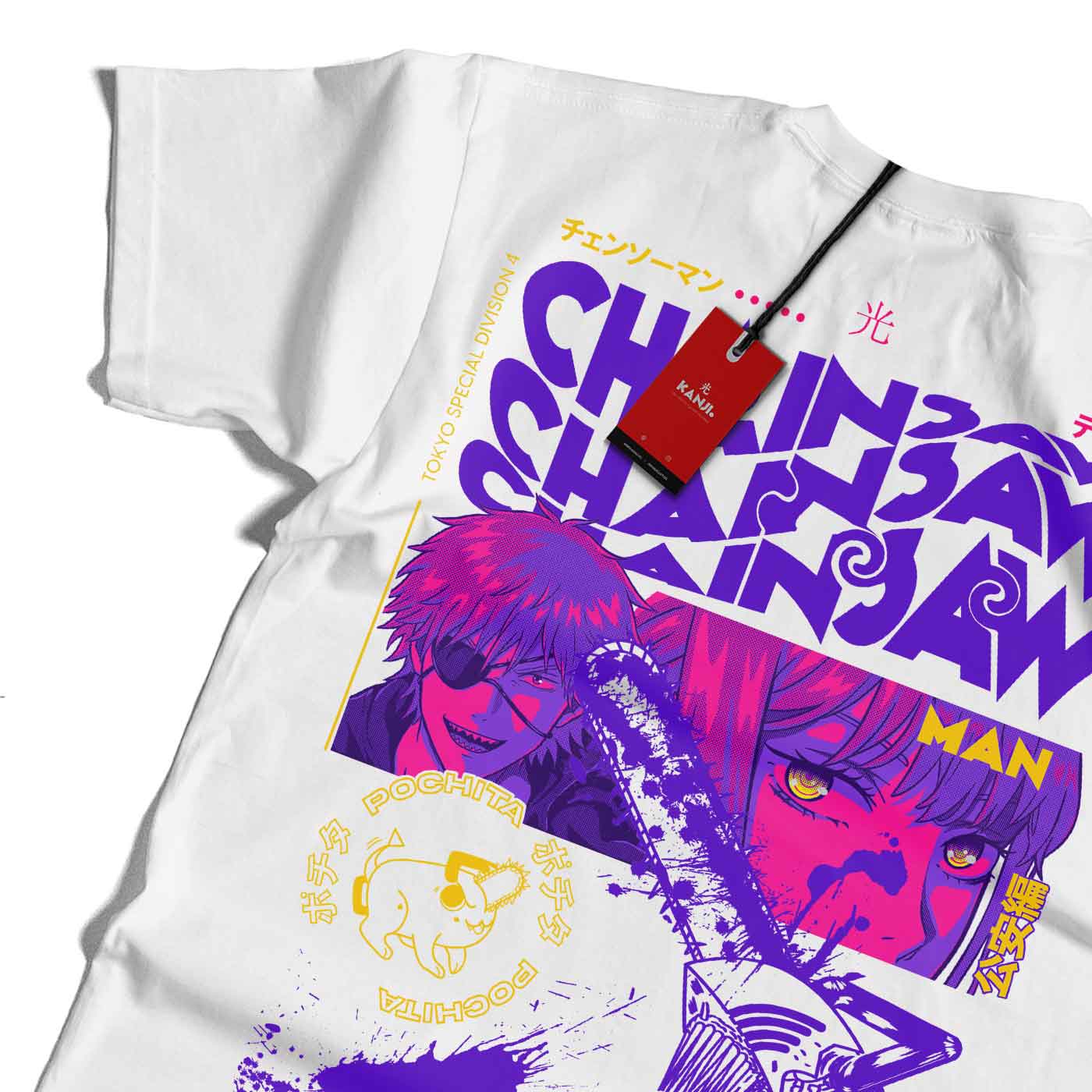 Polera anime con diseño Chainsaw Man 1