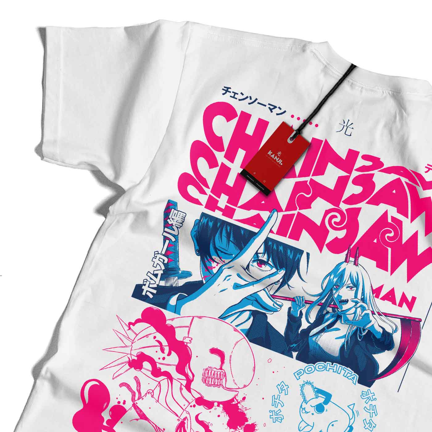 Polera anime con diseño Chainsaw Man 2