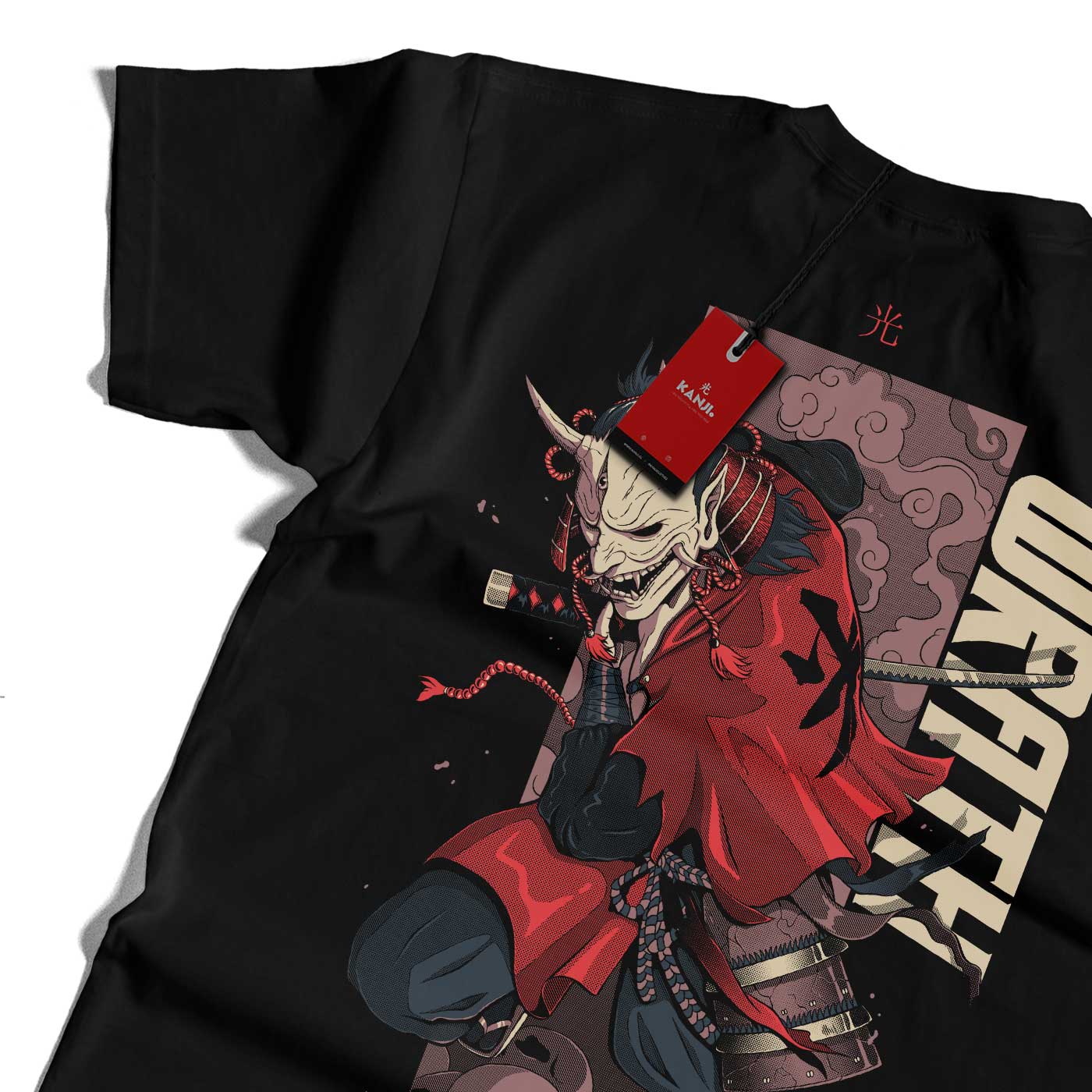 Polera yokais japoneses con diseño Oni