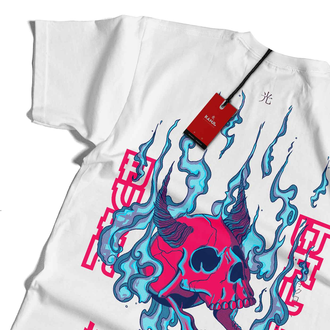 Polera mitología japonesa con diseño Demons