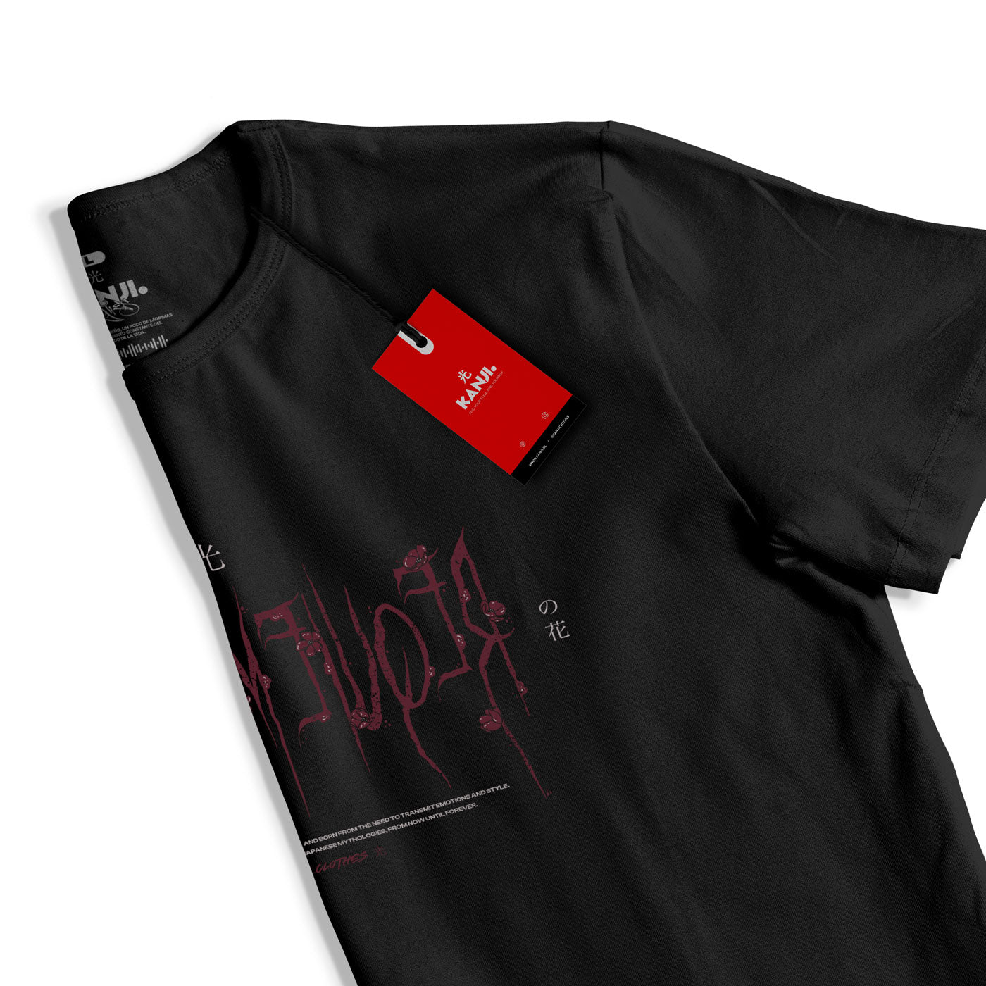Polera Japonesa Flores Demonios