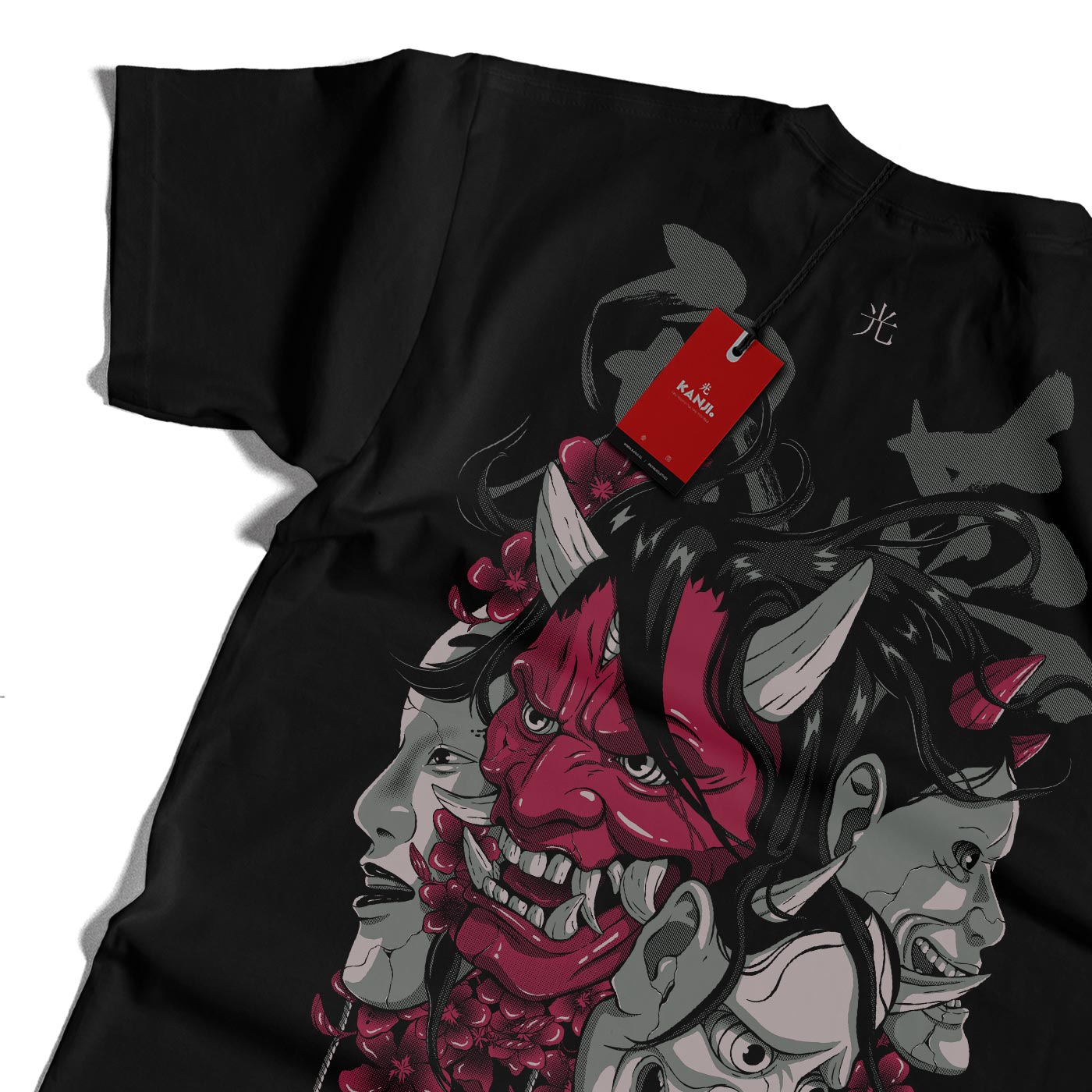 Polera Japonesa Oni Noh MAscaras