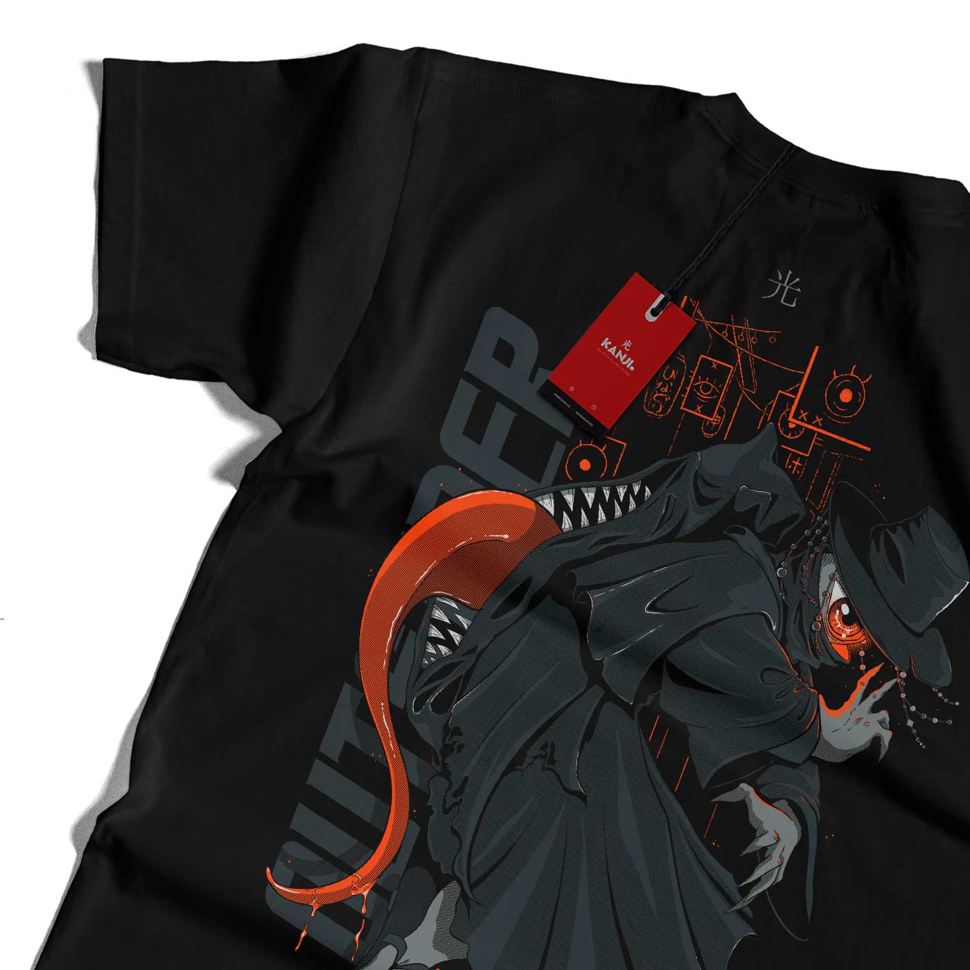 Polera yokais japoneses con diseño Hitotsume