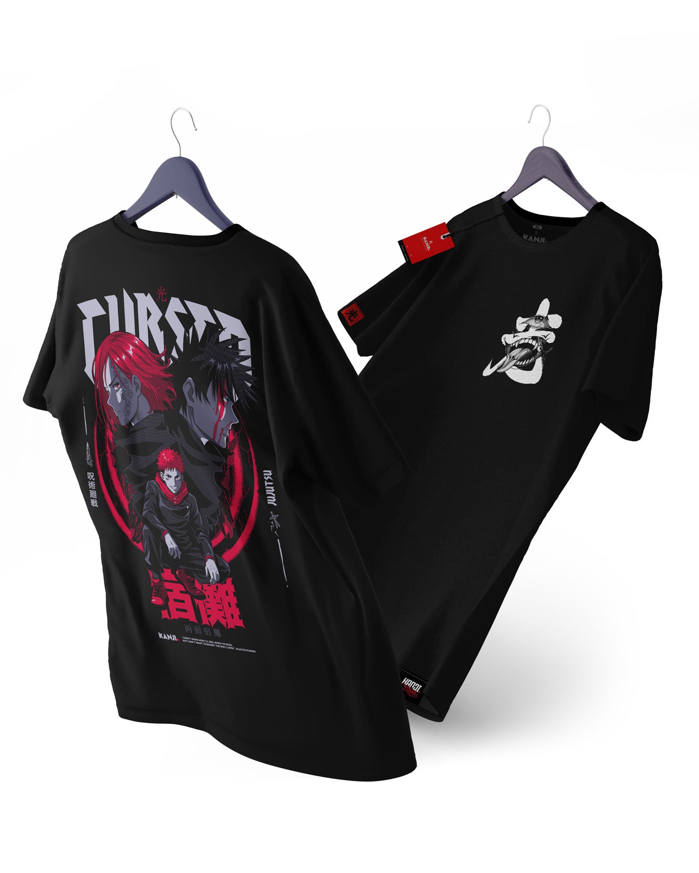 Polera anime con diseño Jujutsu Kaisen 2 #color_negro