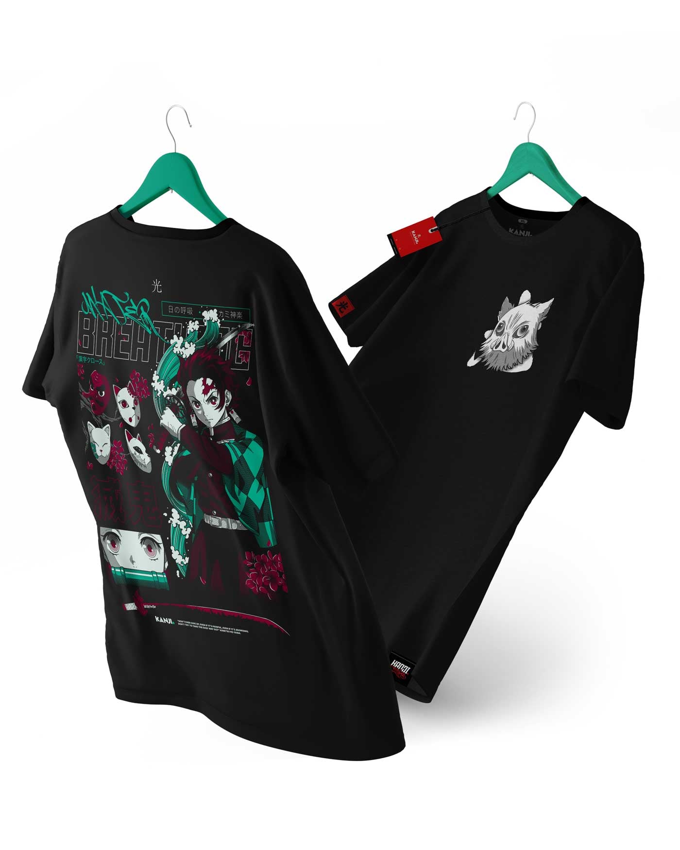 Polera de anime con diseño de Kimetsu no Yaiba