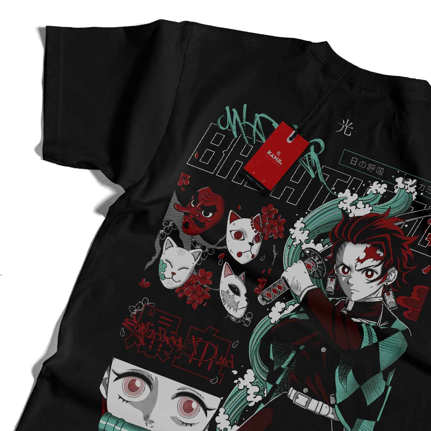 Polera de anime con diseño de Kimetsu No Yaiba