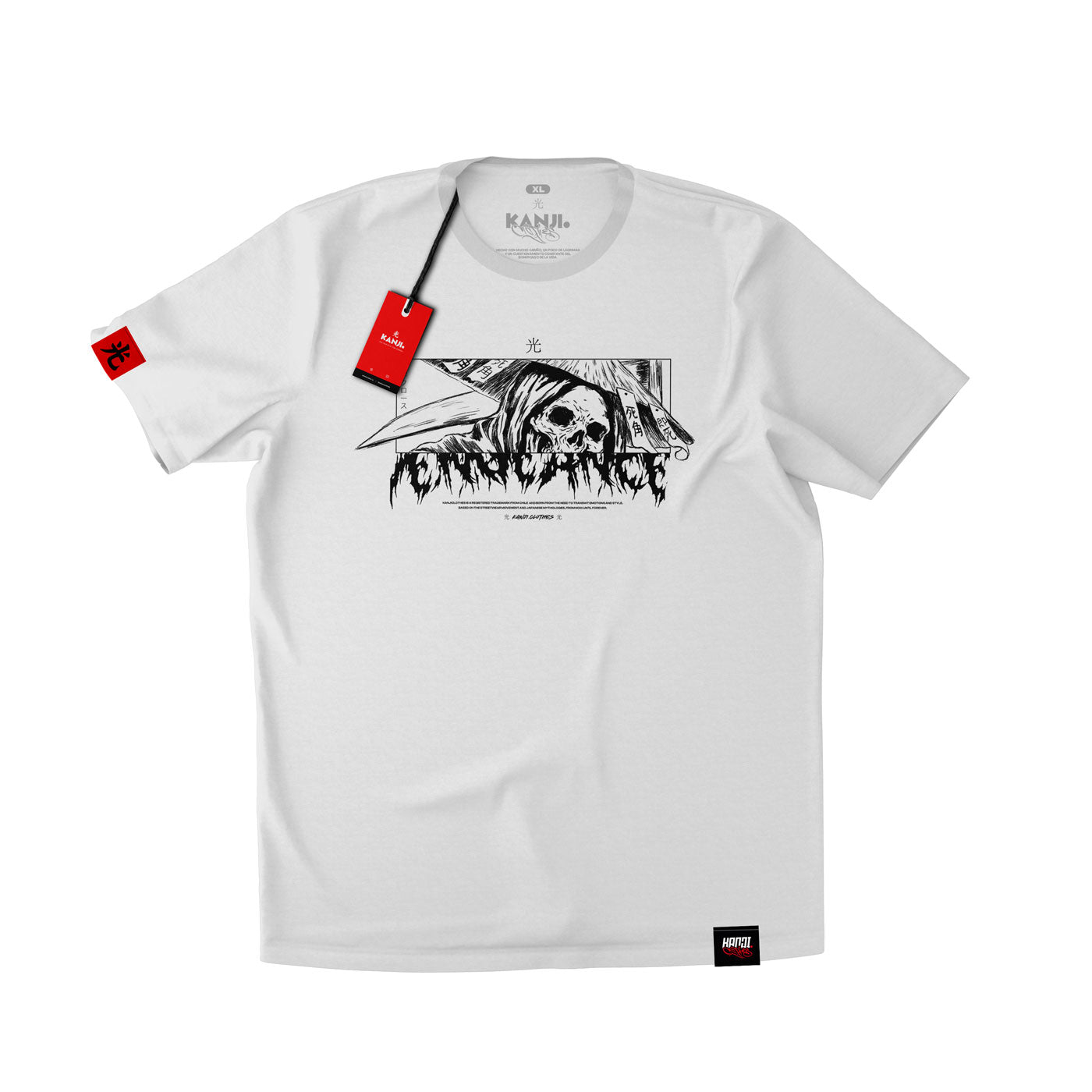 Polera Japonesa Muerte Calavera