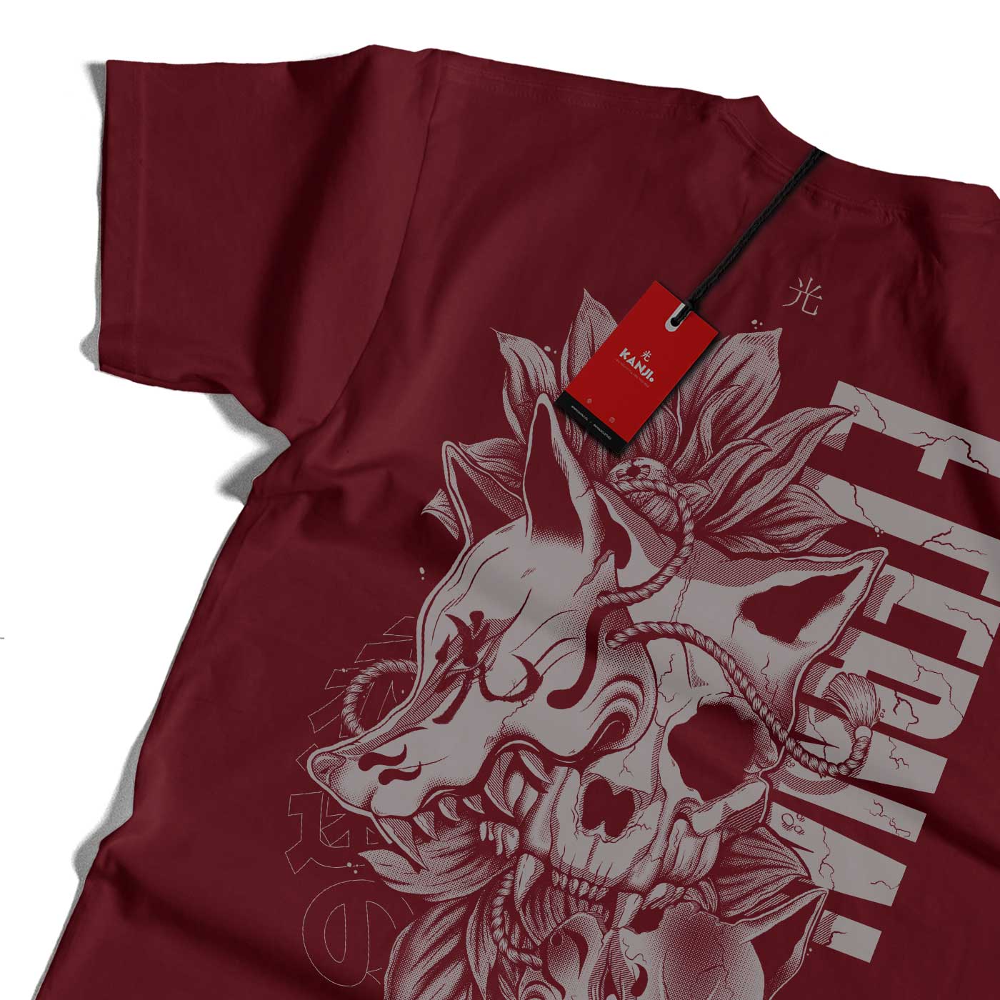 Polera mitología japonesa con diseño Noroi no Tenko