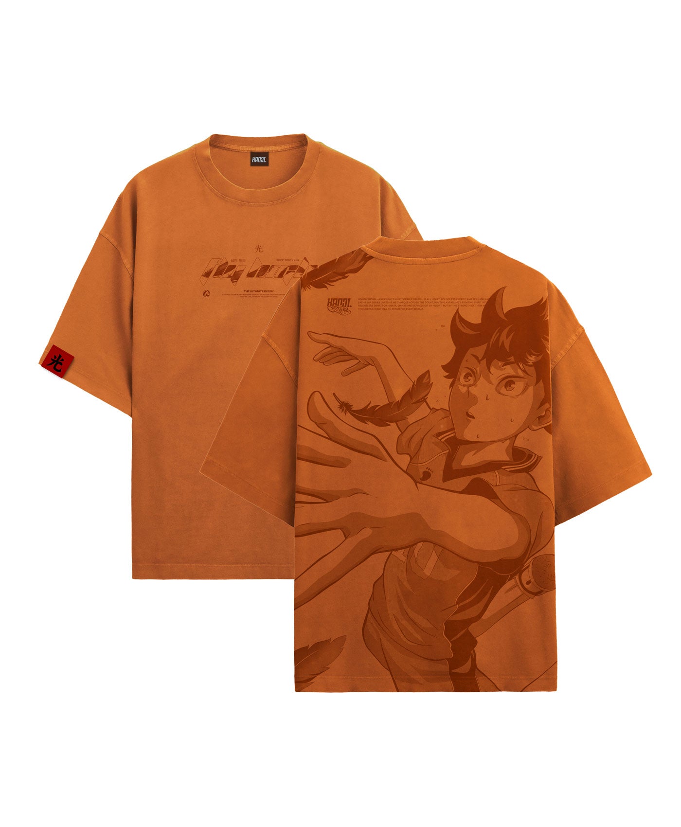 Polera Oversize Anime Haikyuu Hinata #color_karasuno-orange