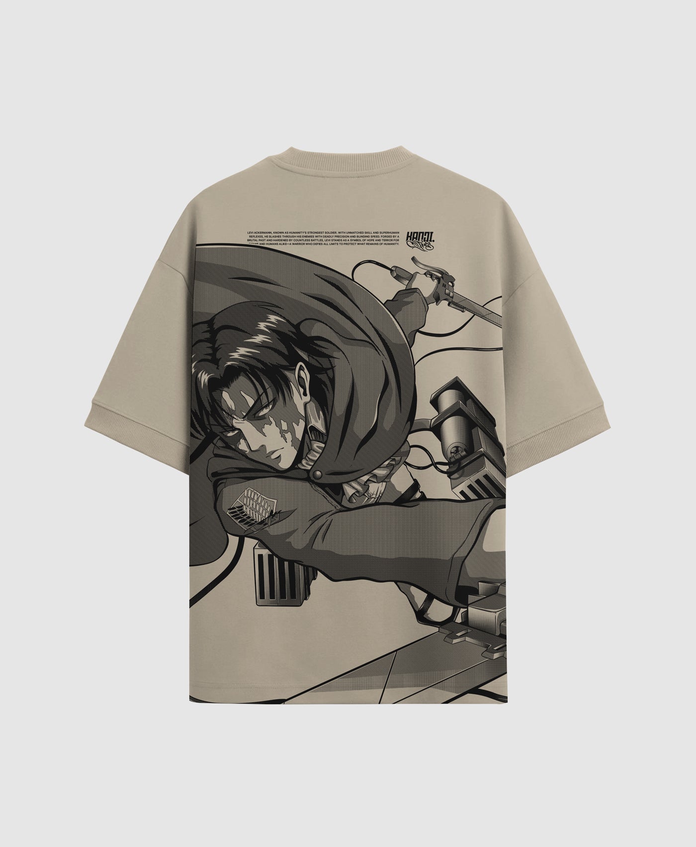 Polera Oversize Anime Shingeki no Kyojin Levi Ackerman