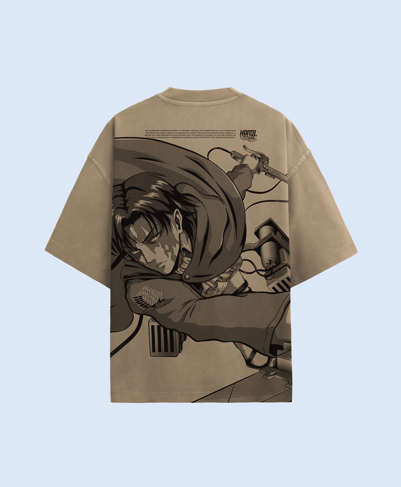 Polera Oversize Anime Shingeki no Kyojin Levi Ackerman