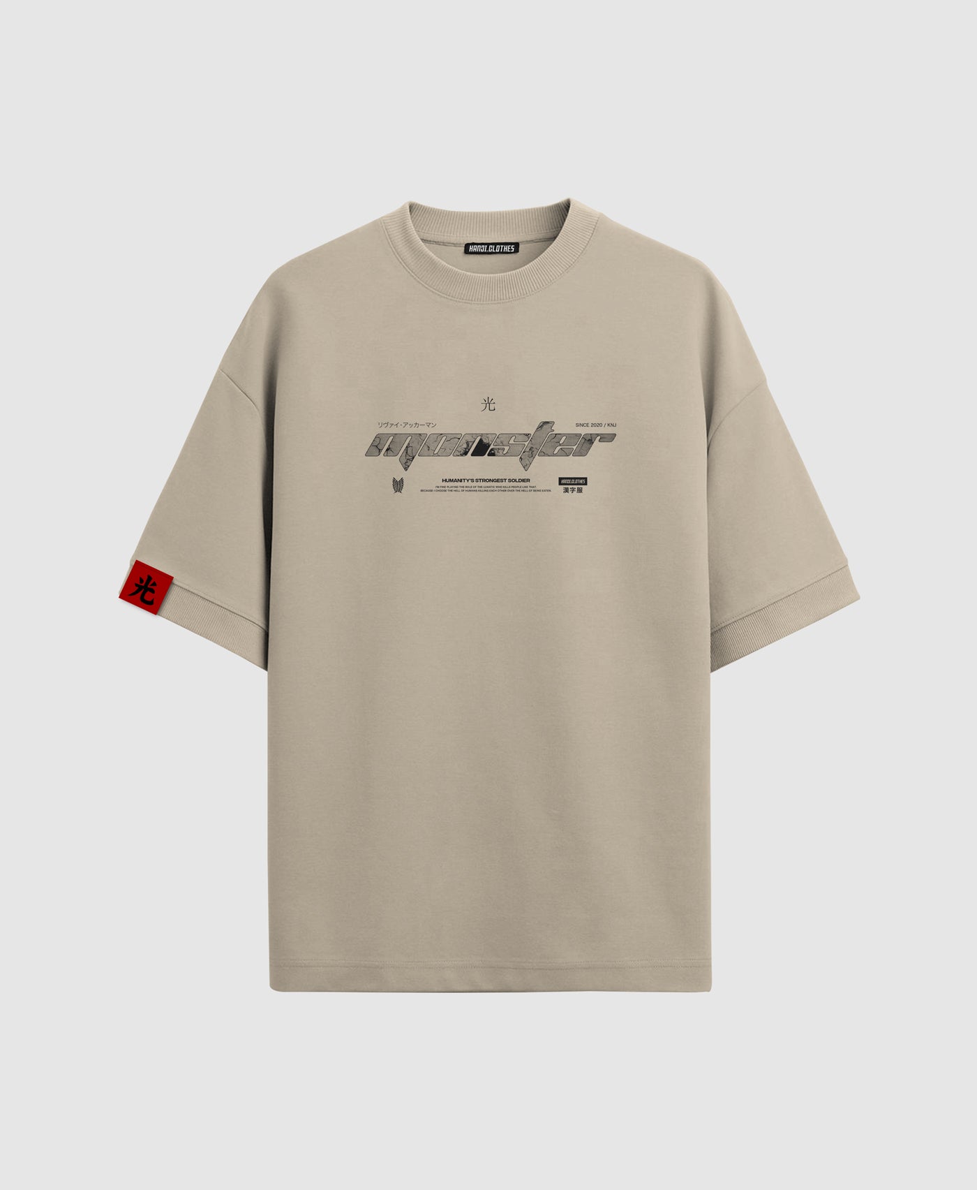 Polera Oversize Anime Shingeki no Kyojin Levi Ackerman