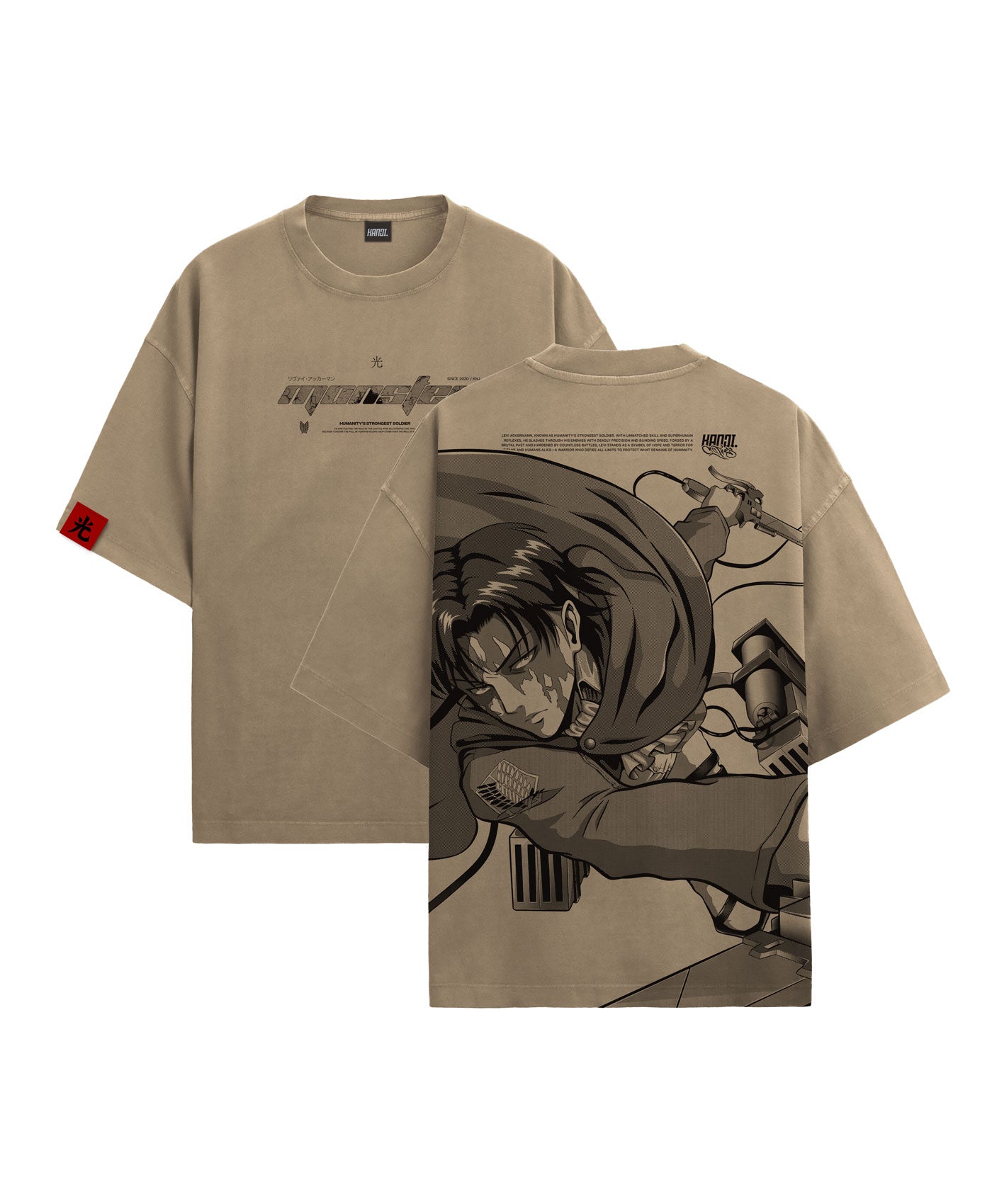 Polera Oversize Anime Shingeki no Kyojin Levi Ackerman