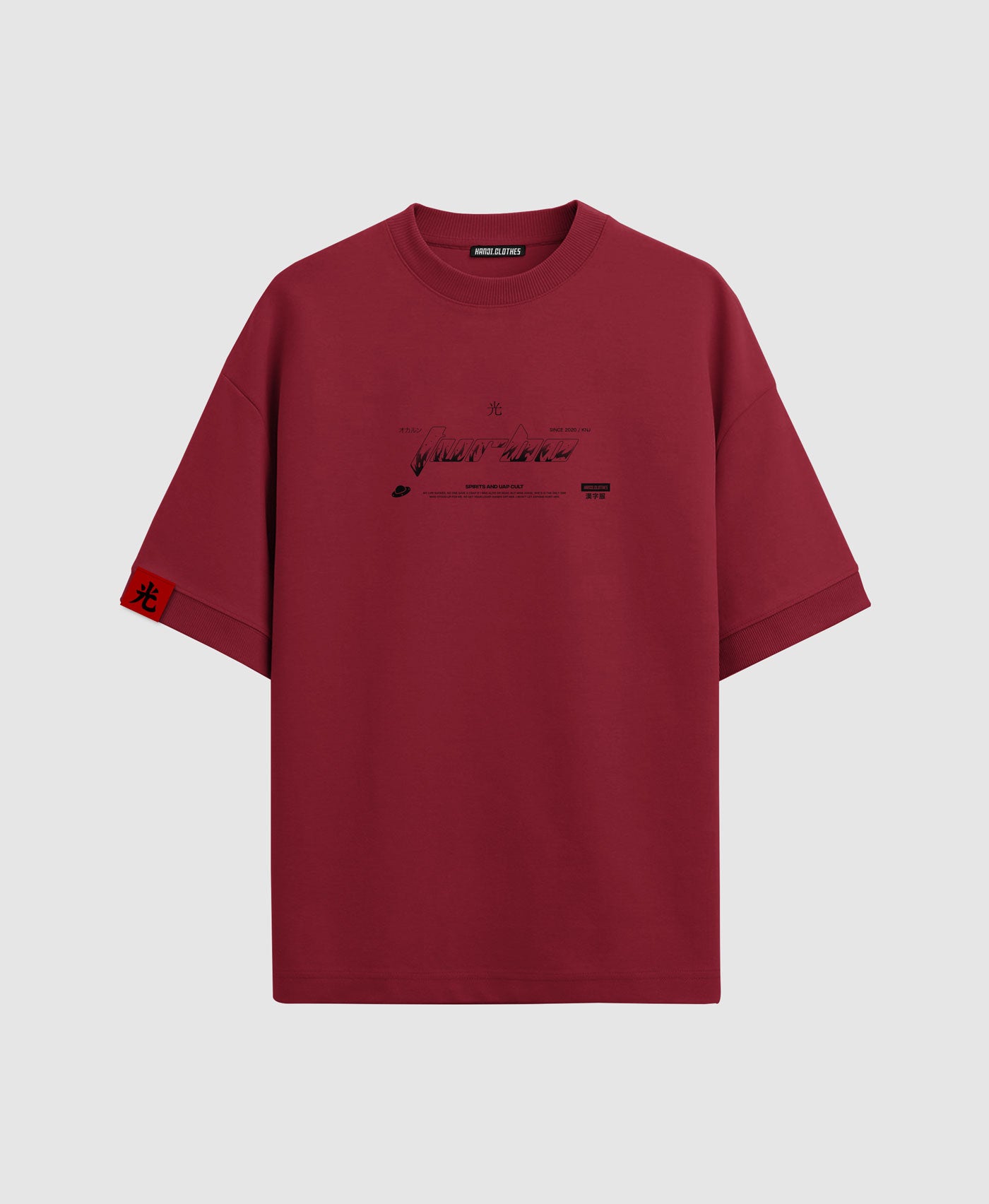 Polera Oversize Anime Dan Da Dan Okarun #color_spectral-red