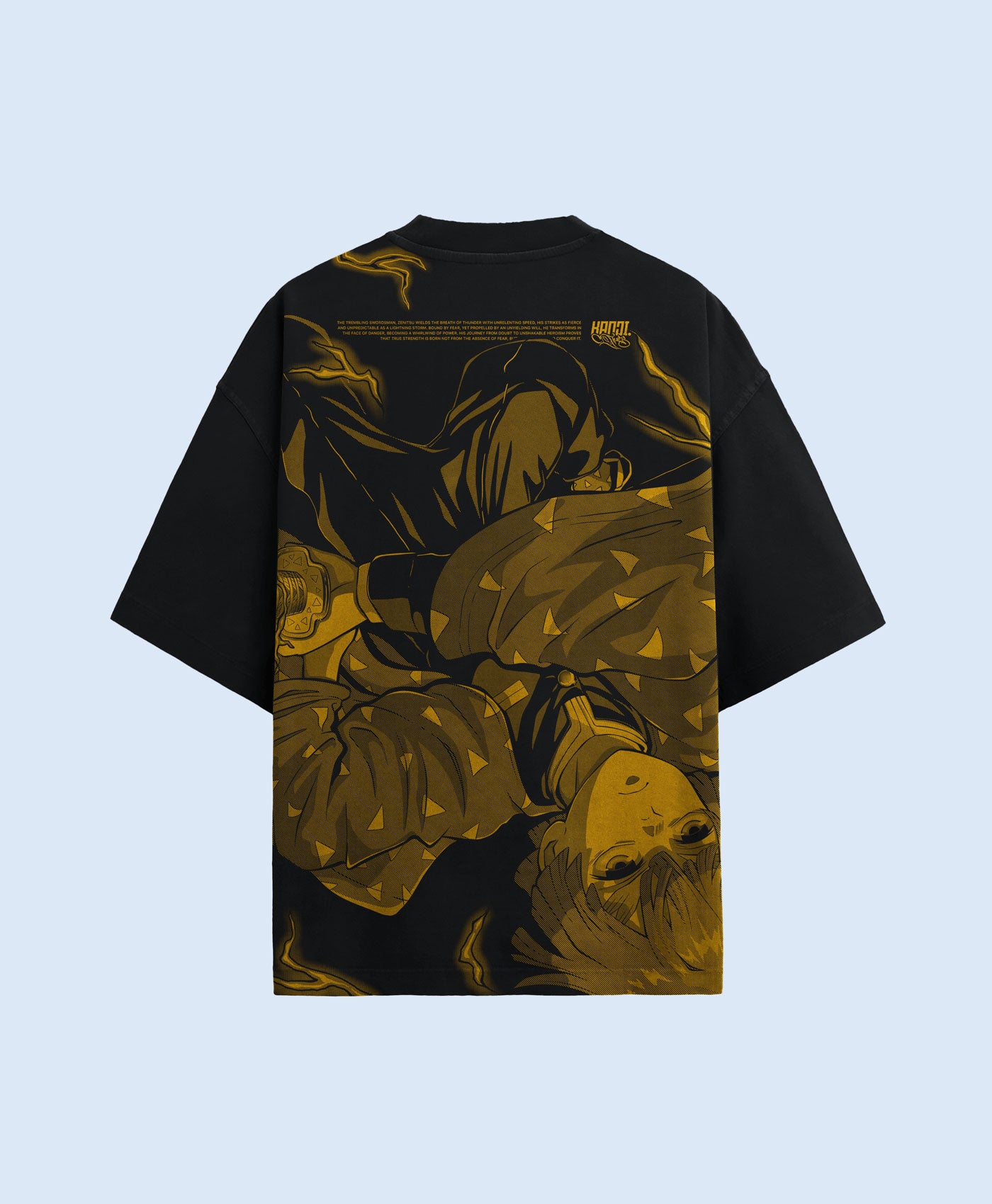 Polera Oversize Anime Kimetsu no Yaiba / Demon Slayer Zenitsu