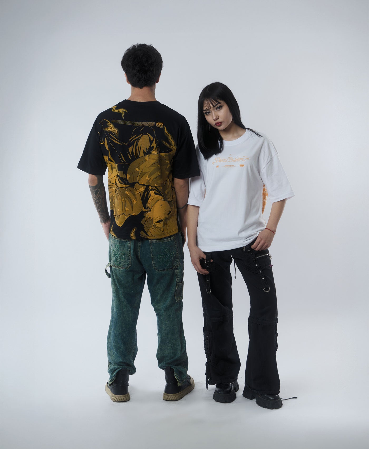 Polera Oversize Anime Kimetsu no Yaiba / Demon Slayer Zenitsu