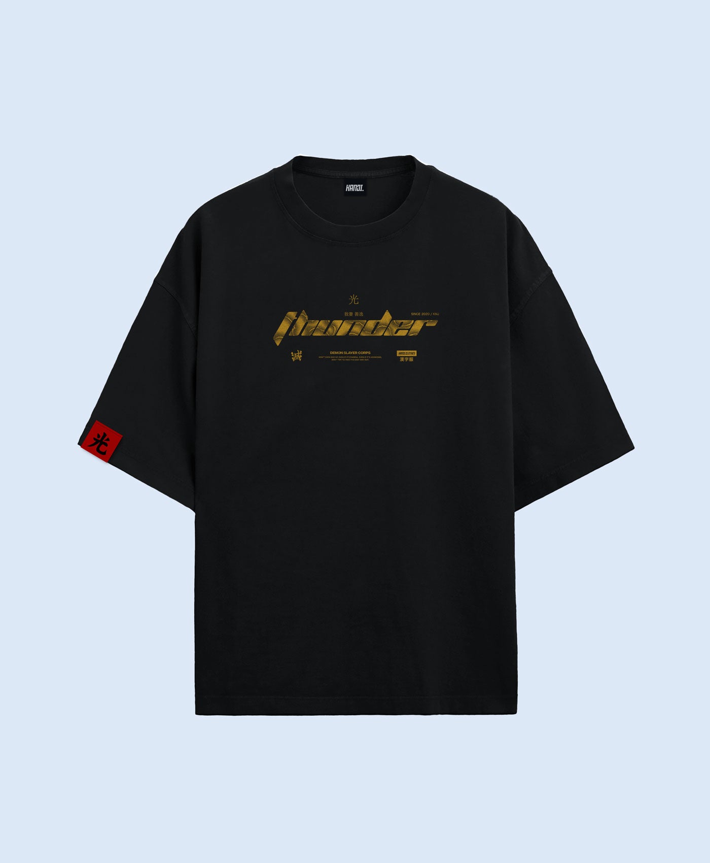 Polera Oversize Anime Kimetsu no Yaiba / Demon Slayer Zenitsu