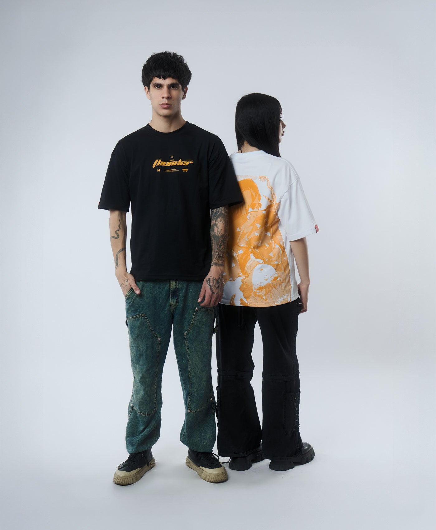 Polera Oversize Anime Kimetsu no Yaiba / Demon Slayer Zenitsu