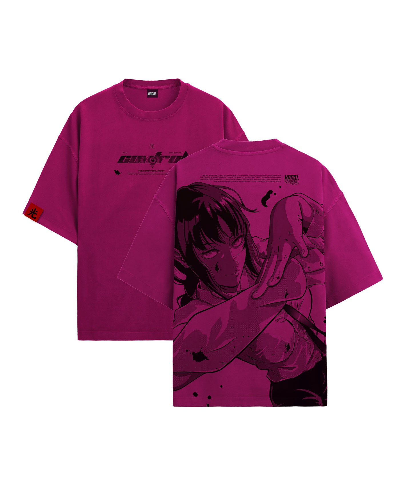 Polera Oversize Anime Chainsaw Man Makima #color_control-pink