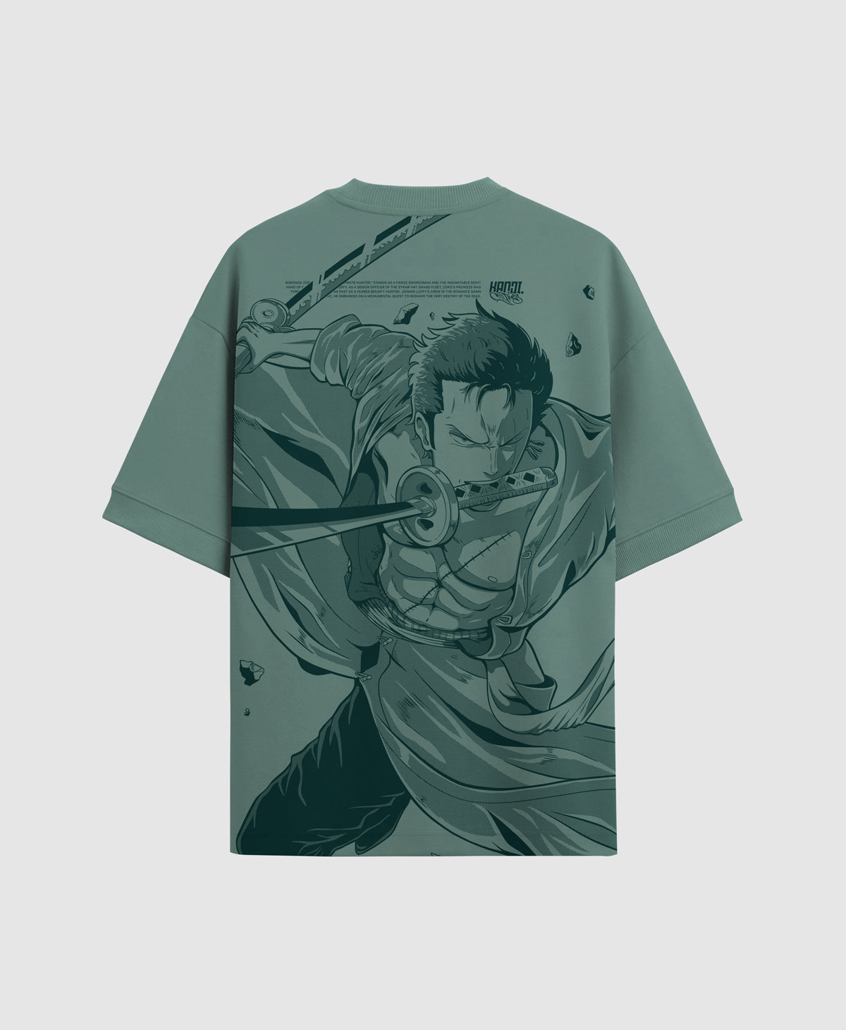 Polera Oversize Anime One Piece Roronoa Zoro