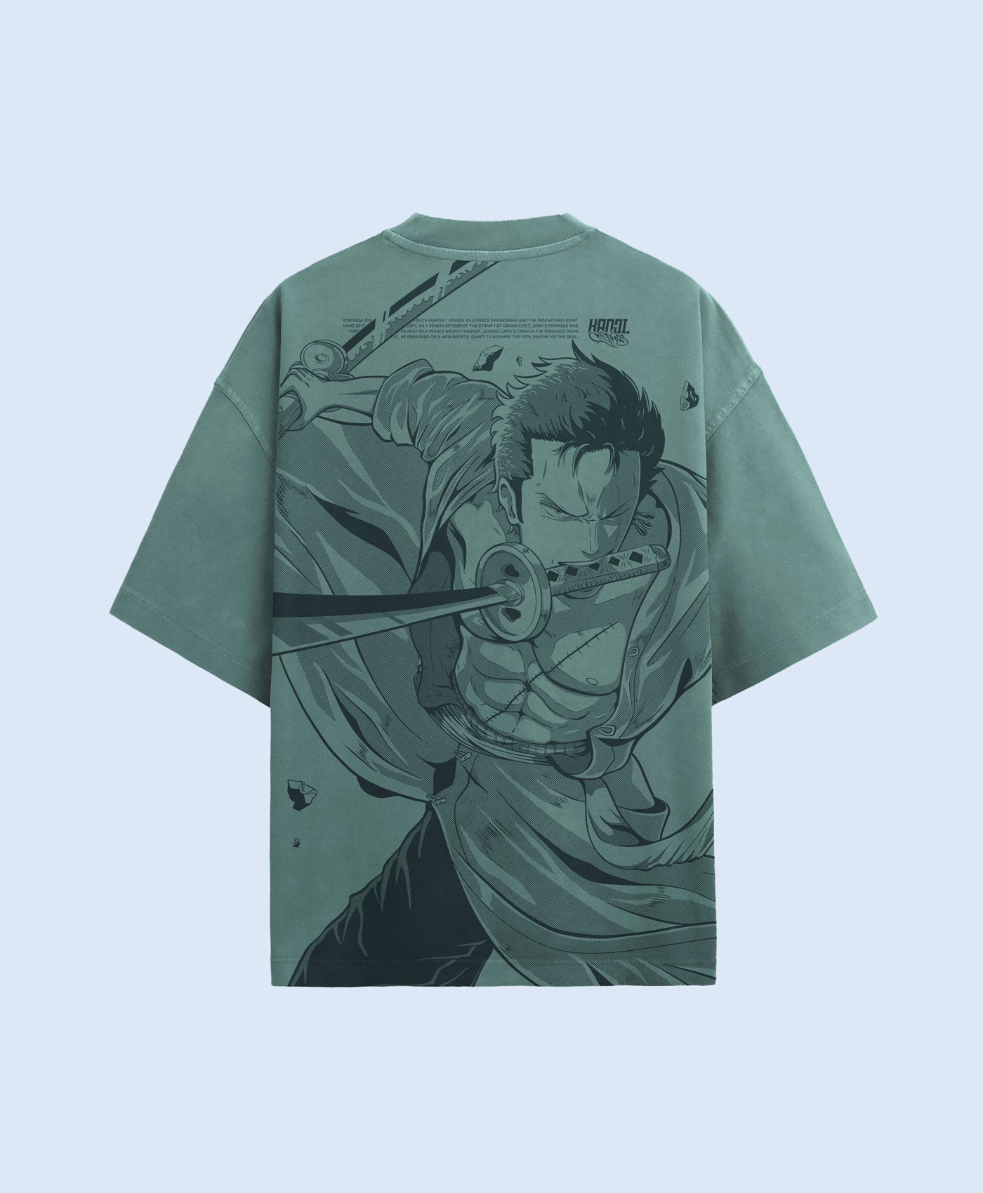 Polera Oversize Anime One Piece Roronoa Zoro