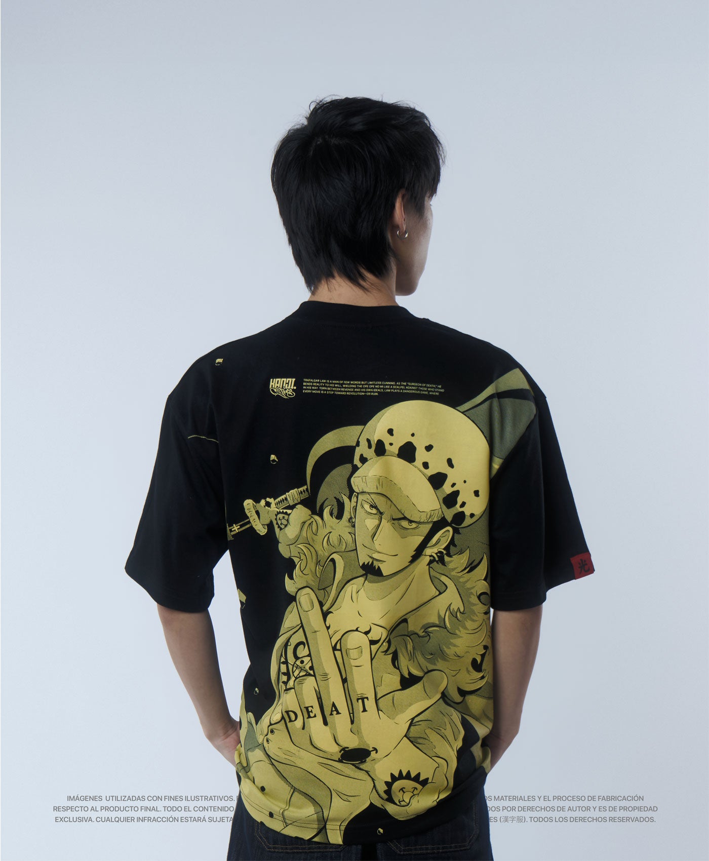 Polera Oversize Anime One Piece Trafalgar Law