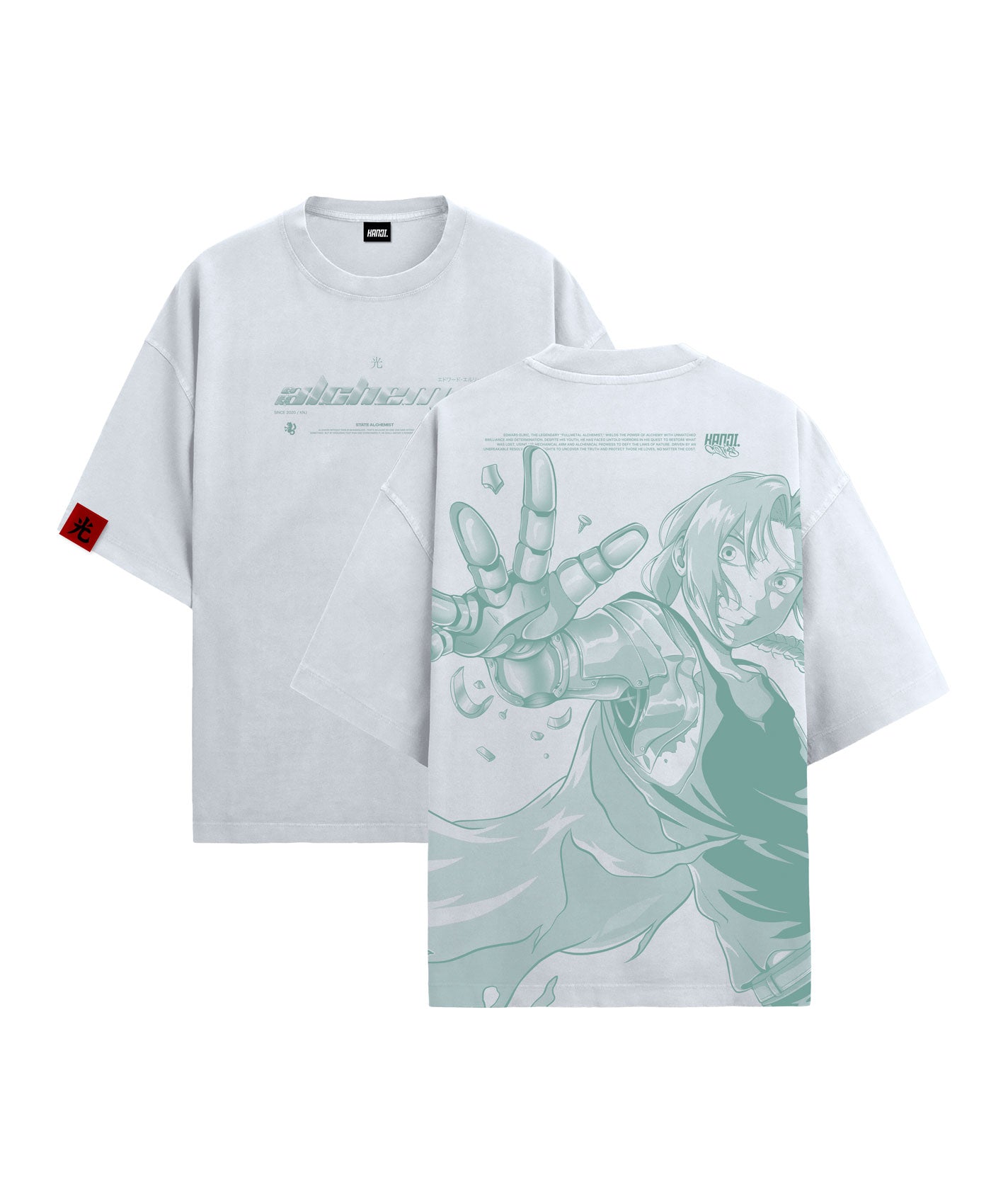 Polera Oversize Anime Fullmetal Alchemist Edward Elric #color_blanco