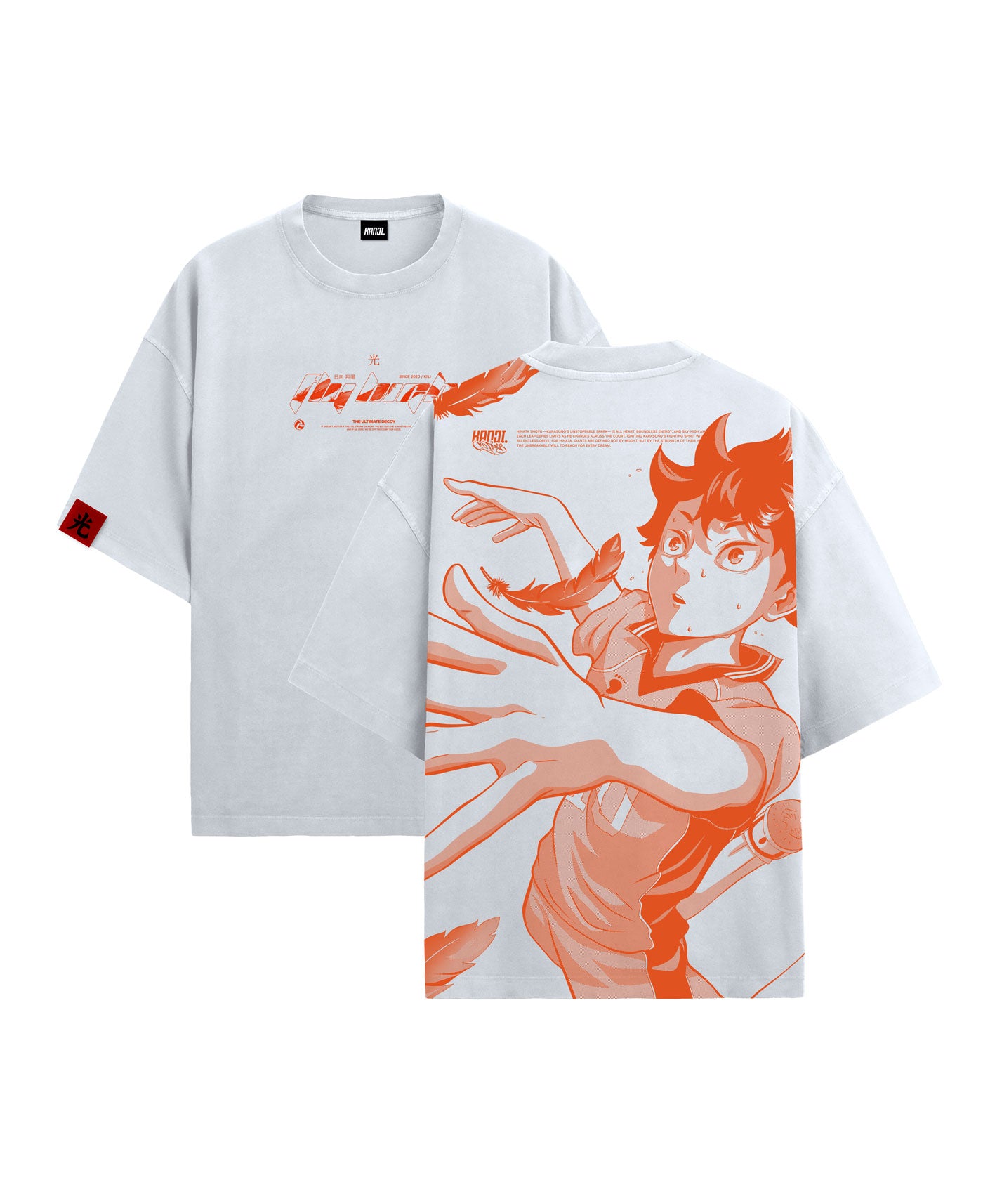 Polera Oversize Anime Haikyuu Hinata #color_blanco