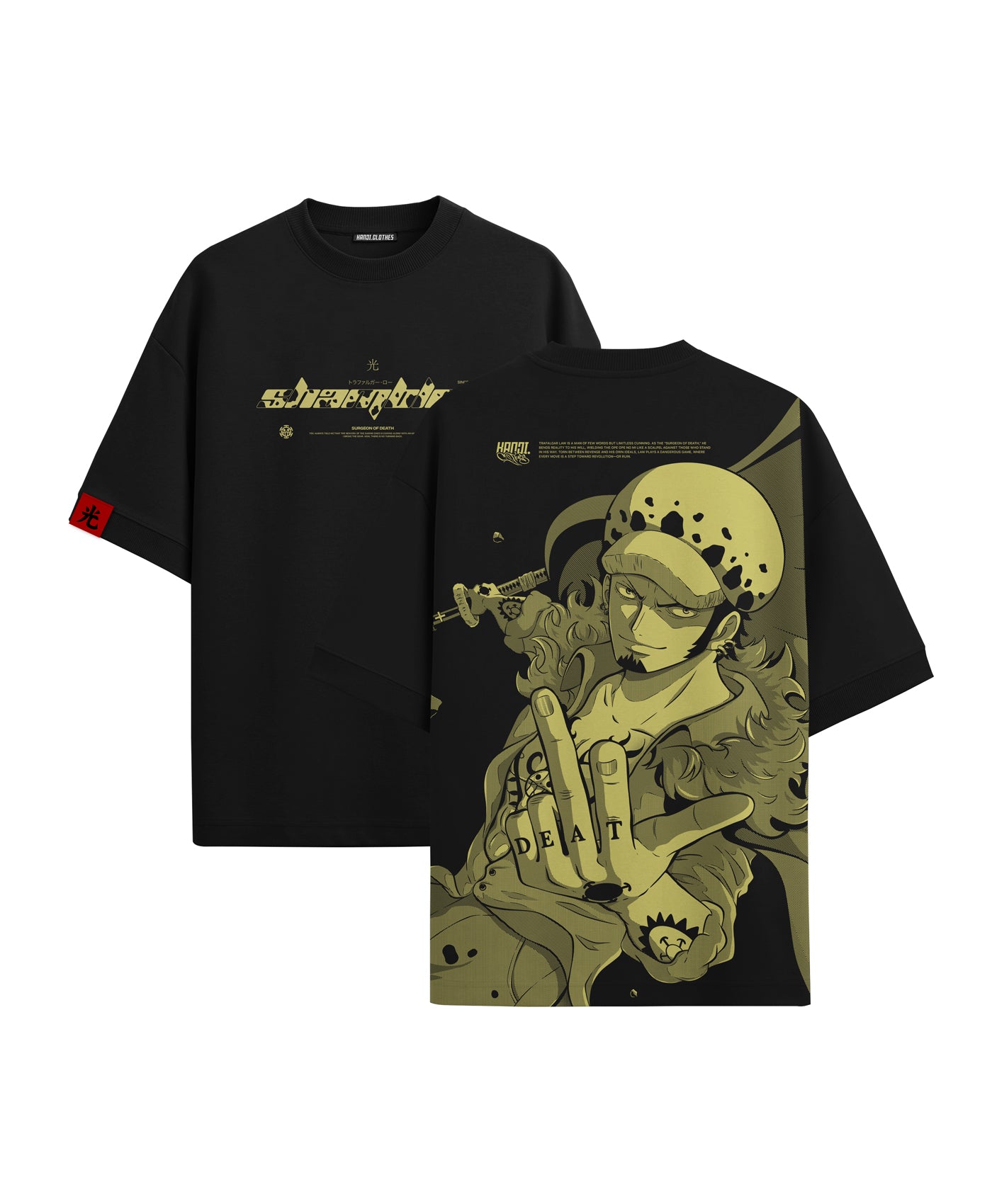 Polera Oversize Anime One Piece Trafalgar Law