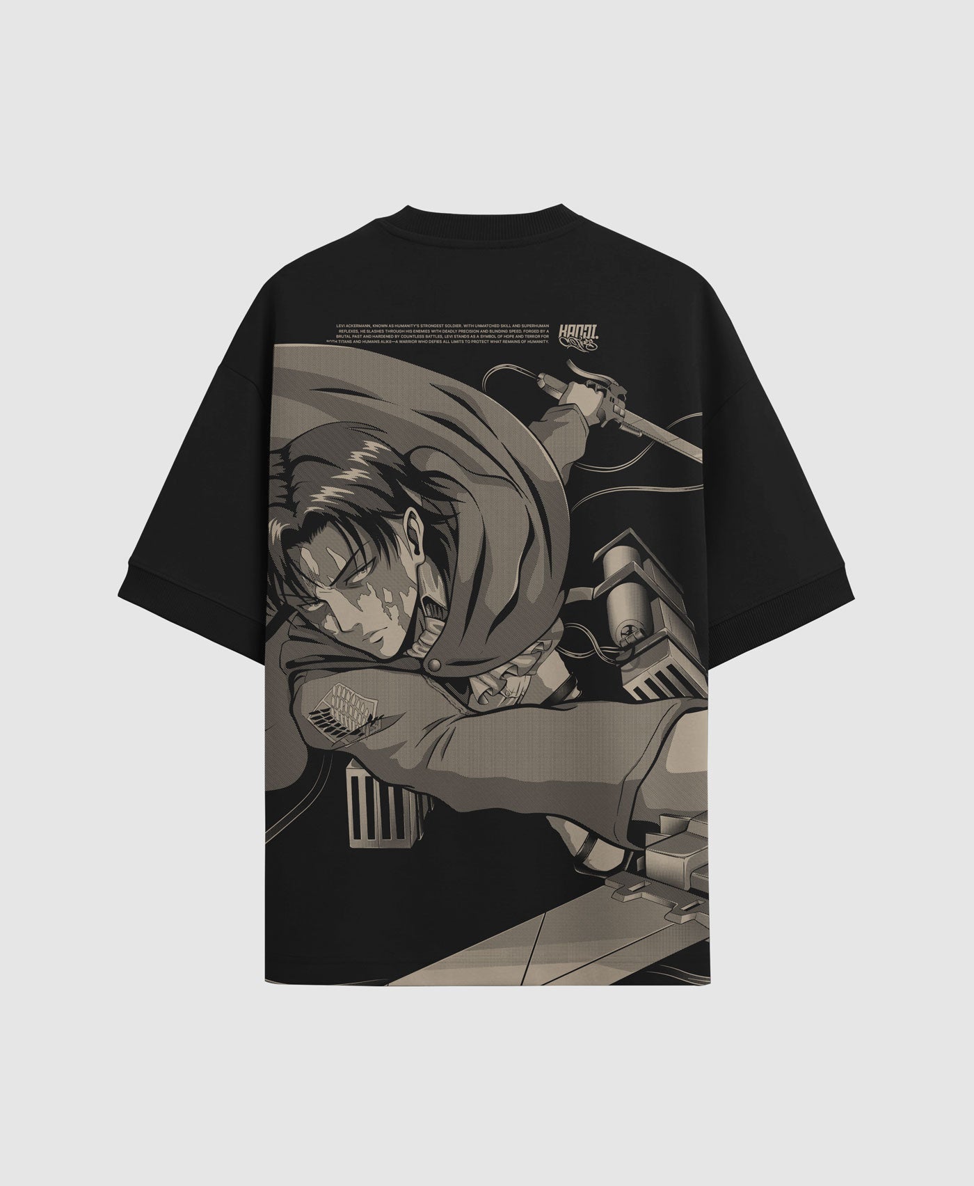 Polera Oversize Anime Shingeki no Kyojin Levi
