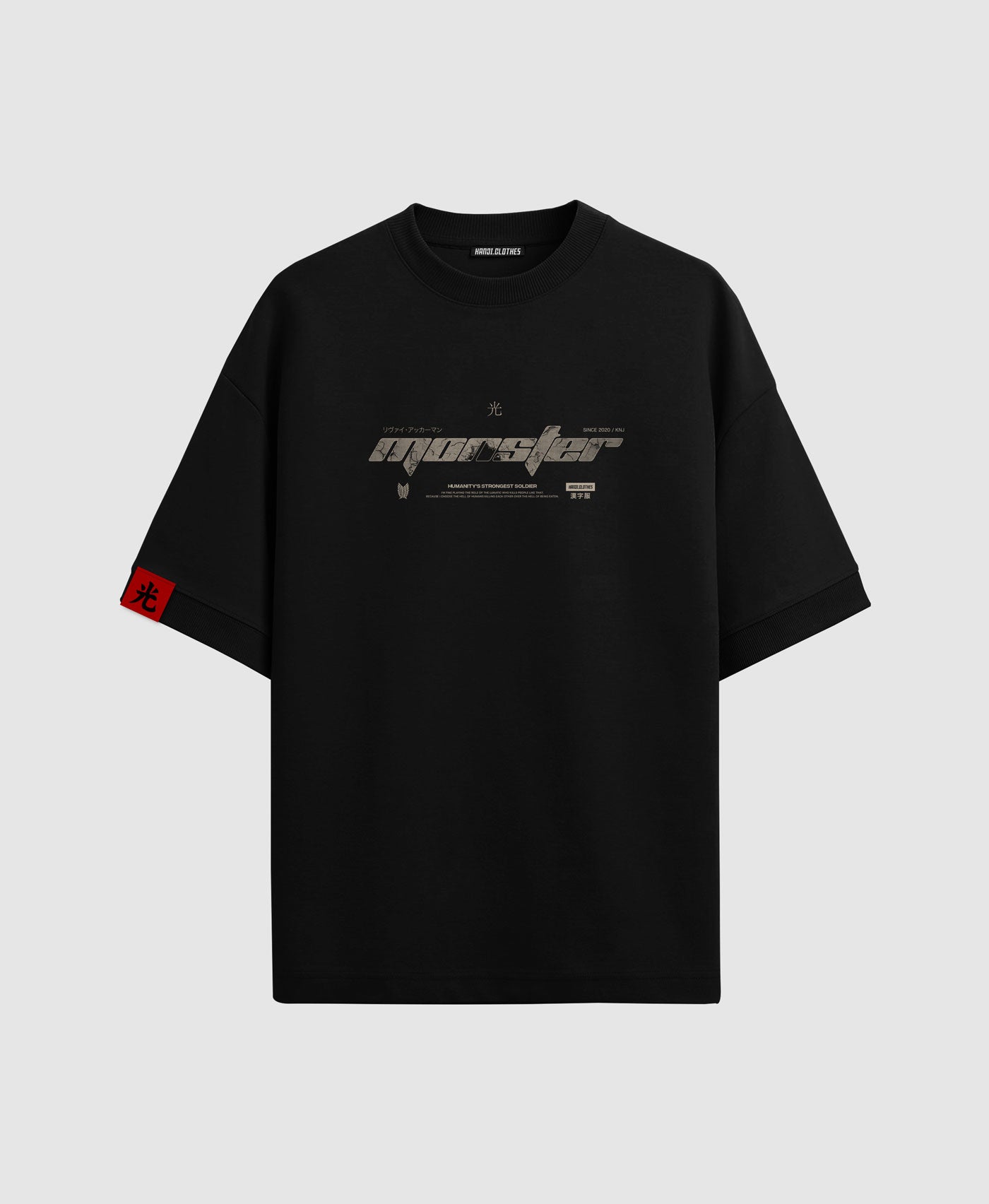 Polera Oversize Anime Shingeki no Kyojin Levi