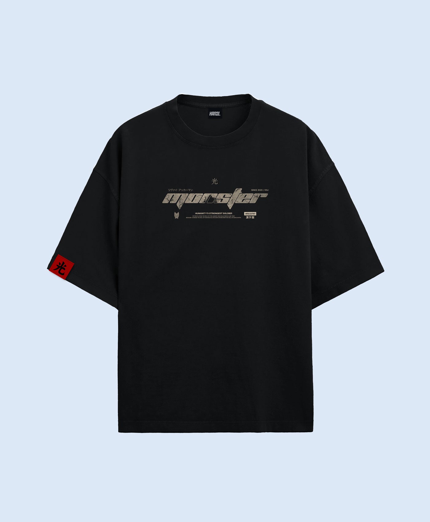 Polera Oversize Anime Shingeki no Kyojin Levi