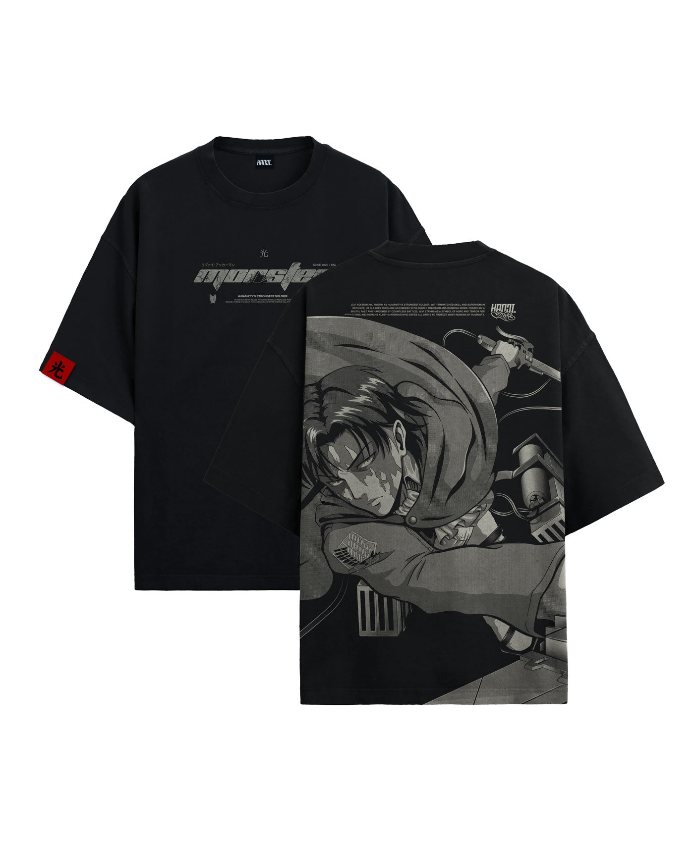 Polera Oversize Anime Shingeki no Kyojin Levi