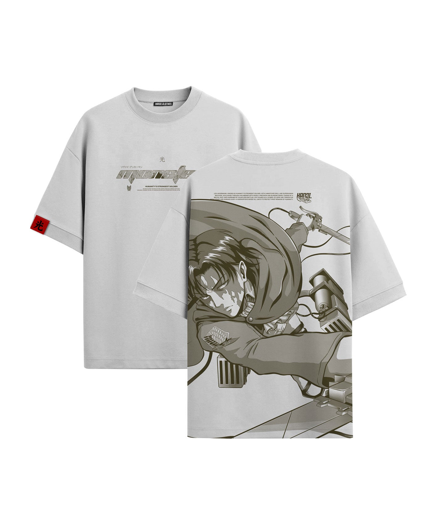 Polera Oversize Anime Shingeki no Kyojin Levi