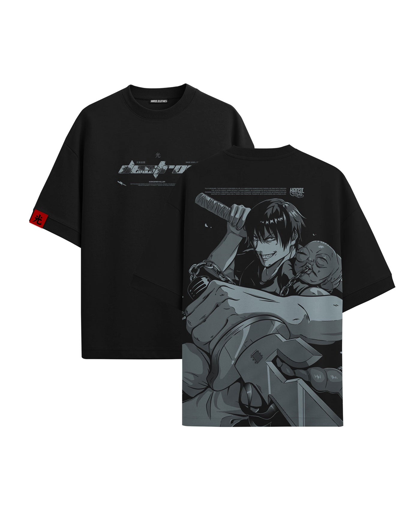 Polera Oversize Anime Jujutsu Kaisen Toji Fushiguro
