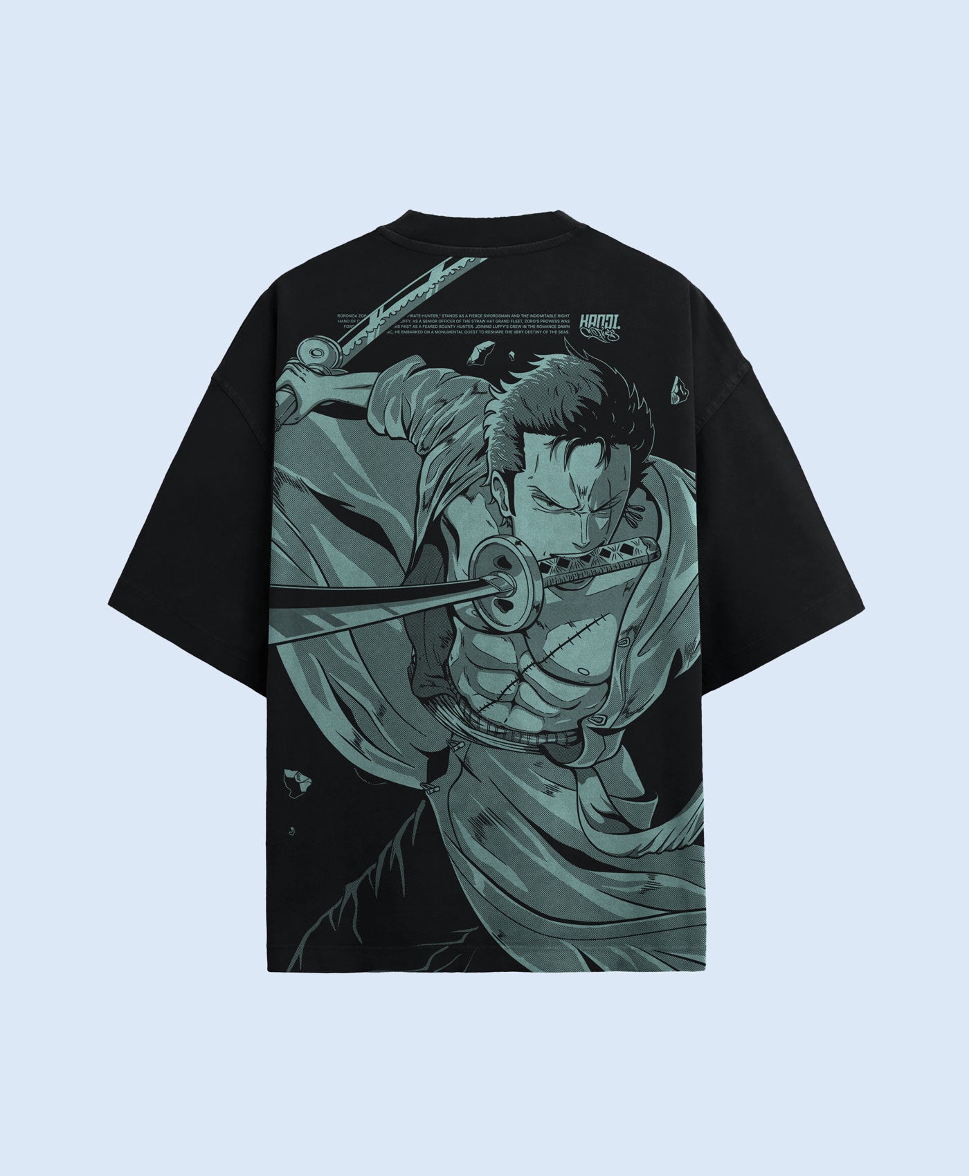 Polera Oversize Anime One Piece Roronoa Zoro