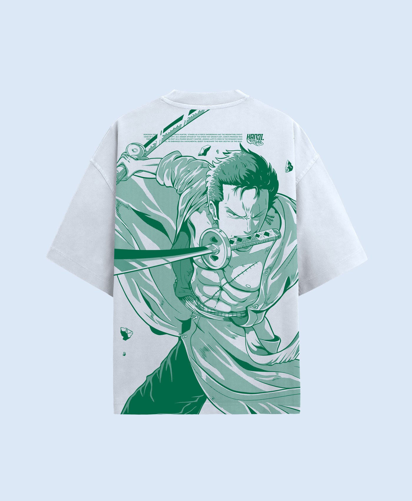 Polera Oversize Anime One Piece Roronoa Zoro