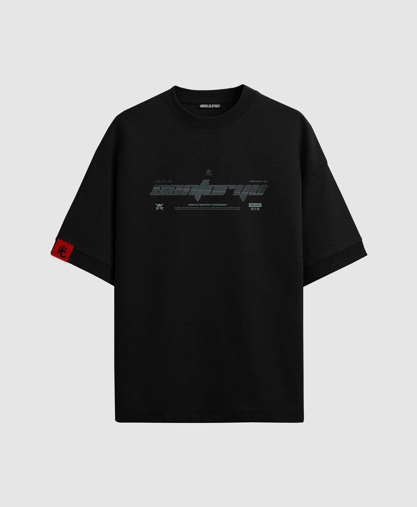 Polera Oversize Anime One Piece Roronoa Zoro