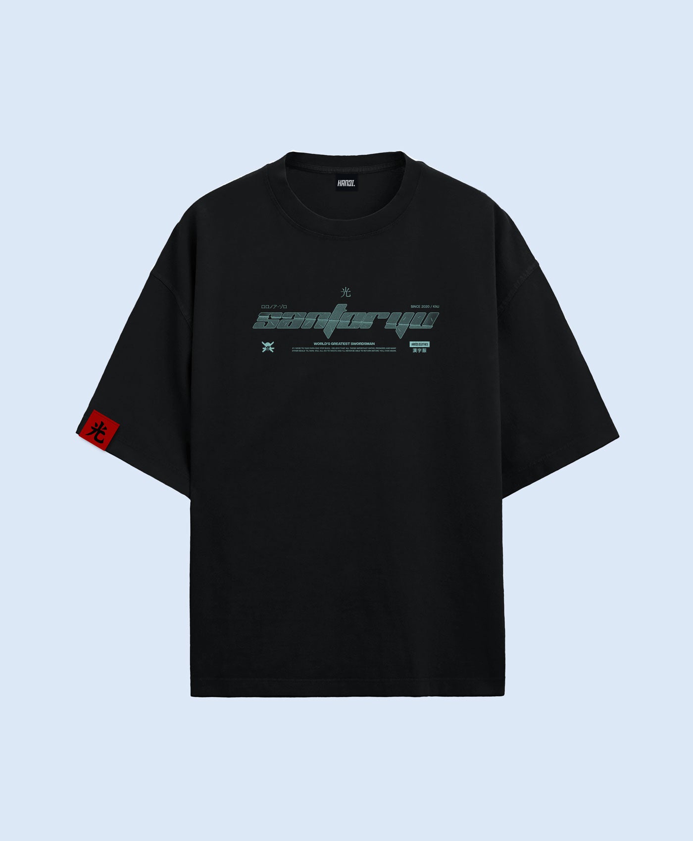 Polera Oversize Anime One Piece Roronoa Zoro