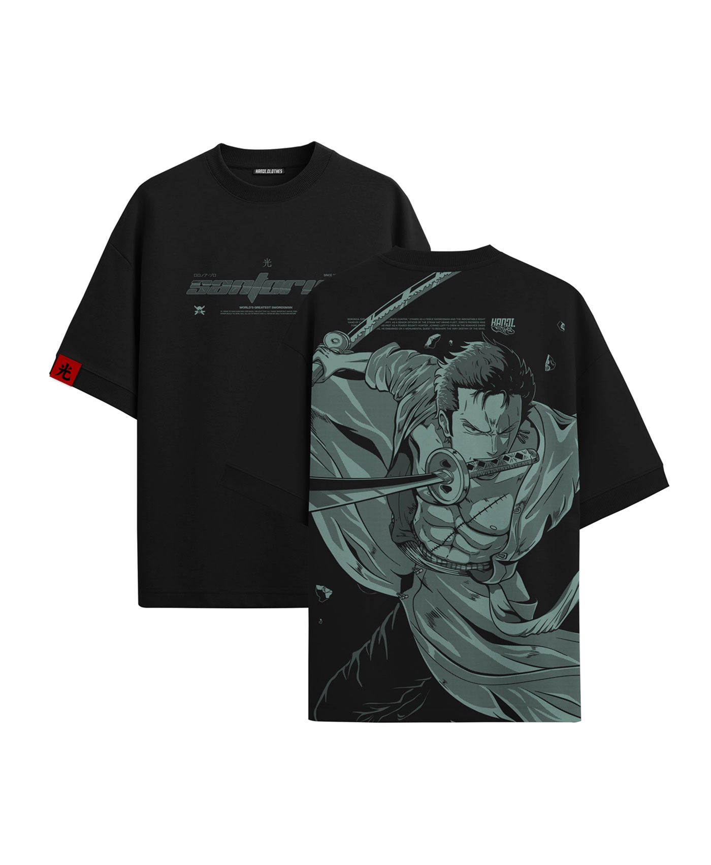 Polera Oversize Anime One Piece Roronoa Zoro