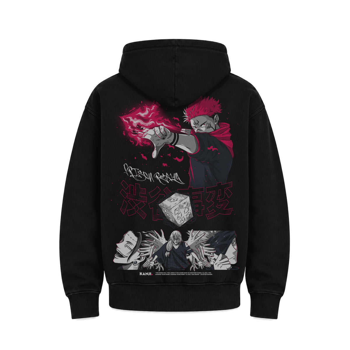 Hoodie Poleron Anime Jujutsu Kaisen 4 #color_negro #fit-hoodie_regular
