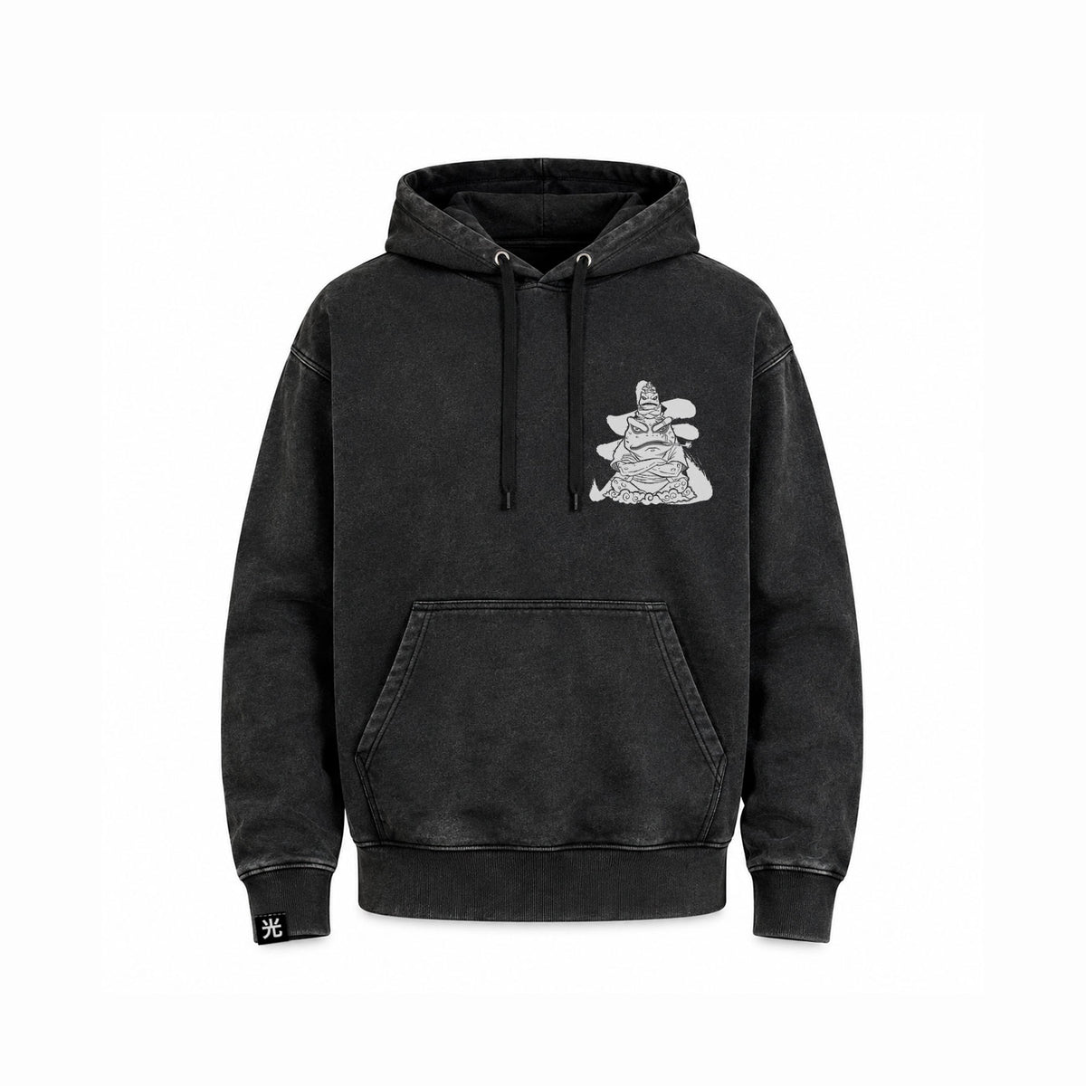 Hoodie Poleron Anime Naruto Shippuden #color_negro-acid-wash #fit-hoodie_regular