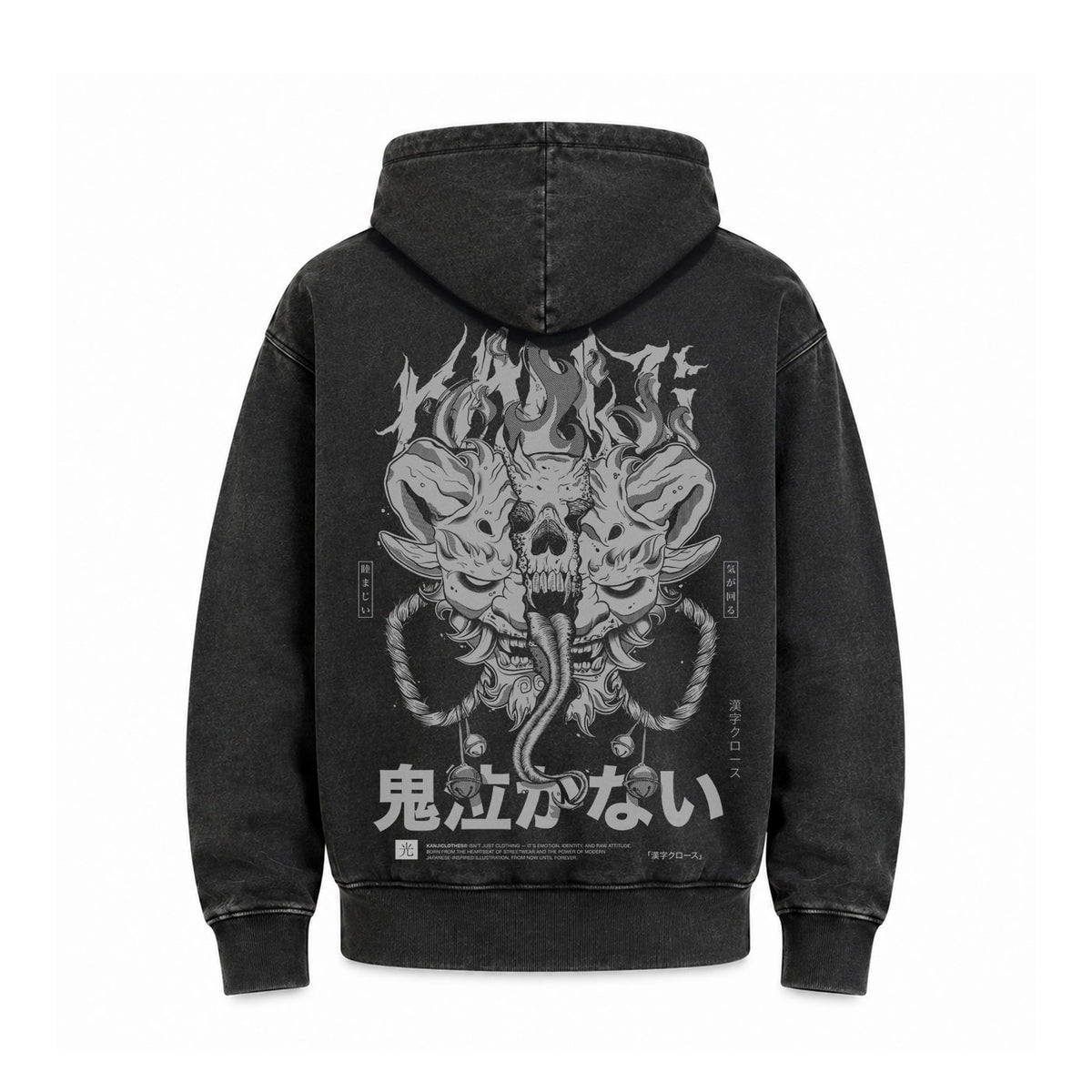 Hoodie Poleron Anime Japones #color_negro-acid-wash #fit-hoodie_regular