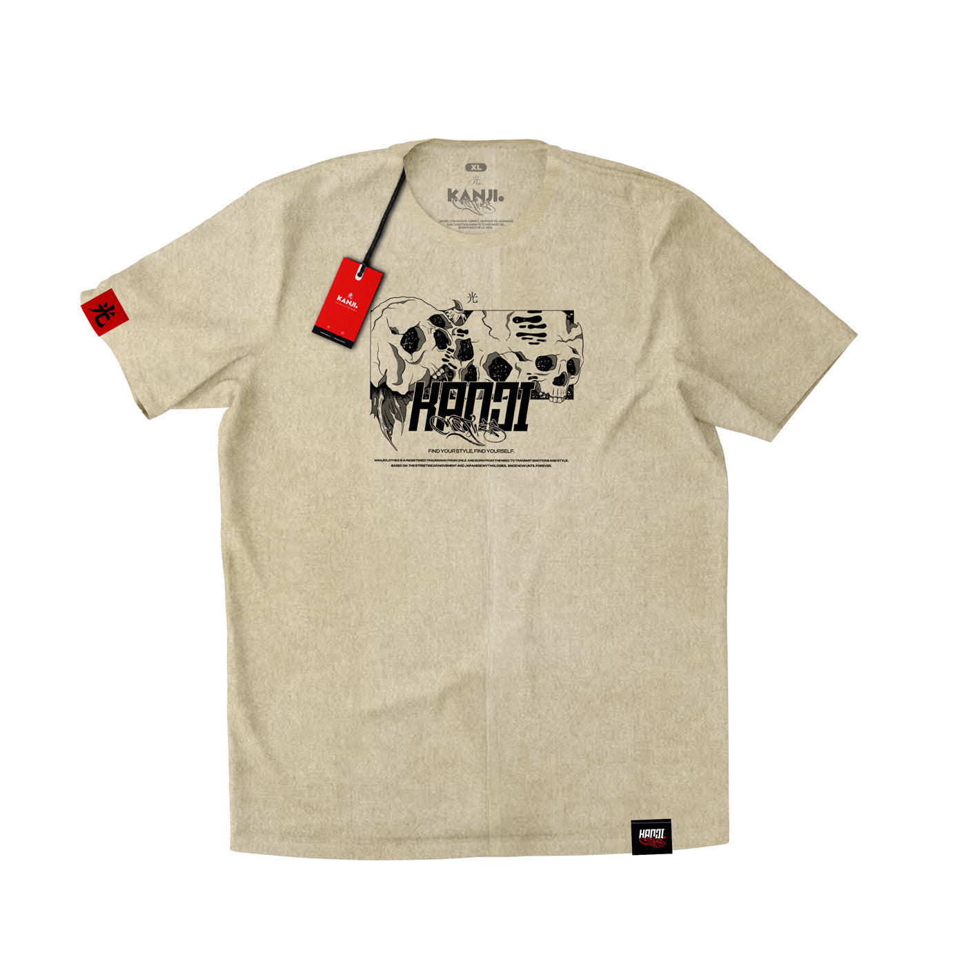 Polera mitología japonesa con diseño Shikaeshi Komori