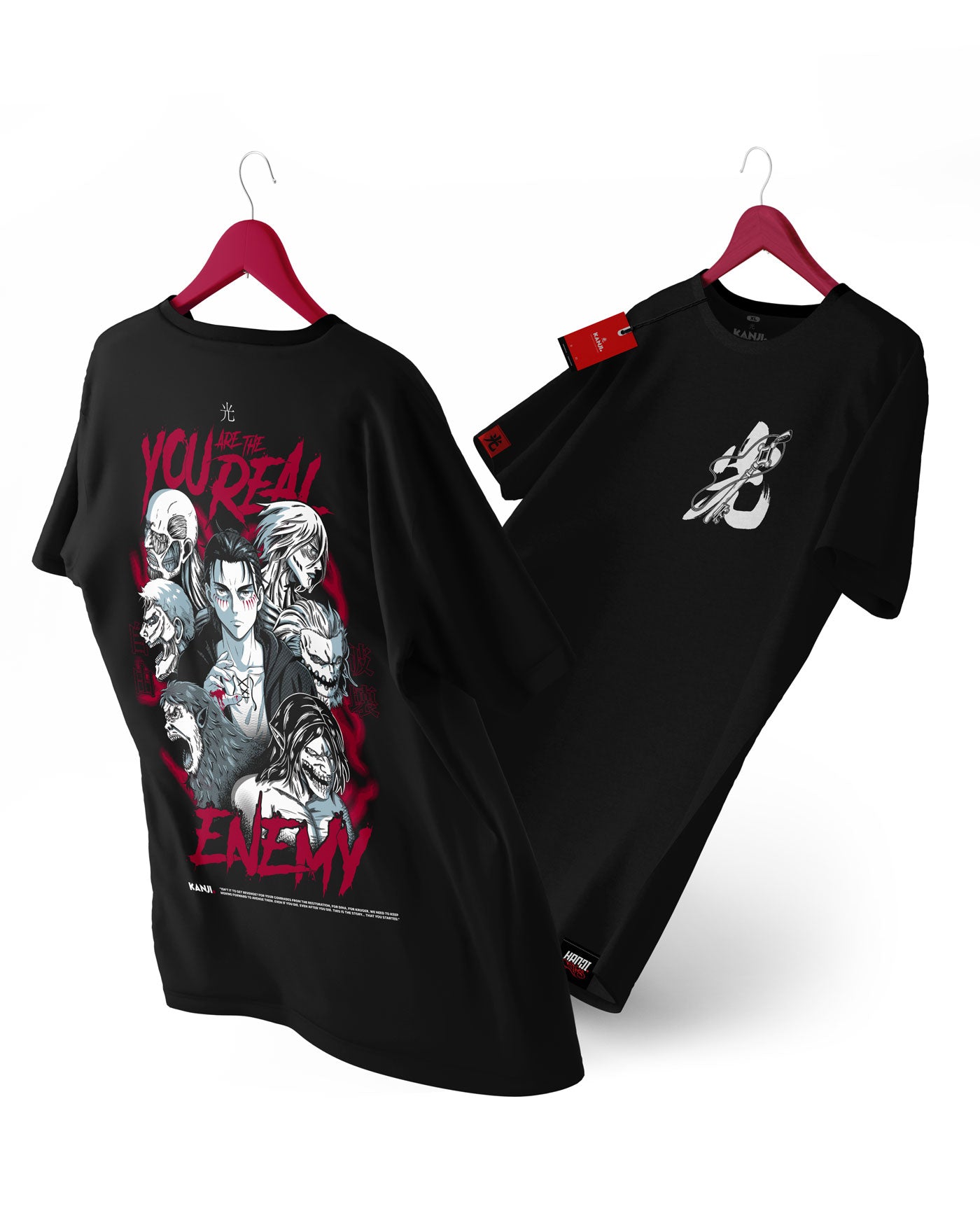 Polera de anime con diseño de Shingeki no Kyojin